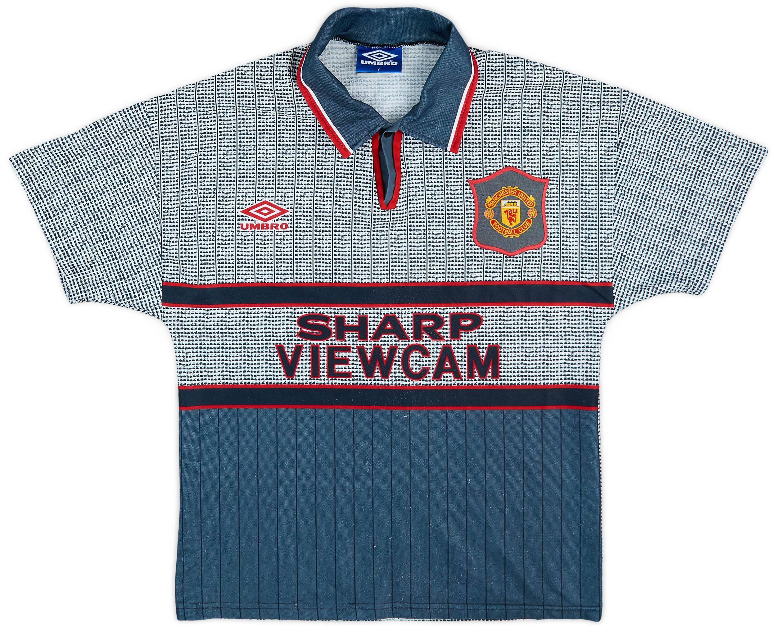 1995-96 Manchester United Away Shirt - 8/10 - (Y)