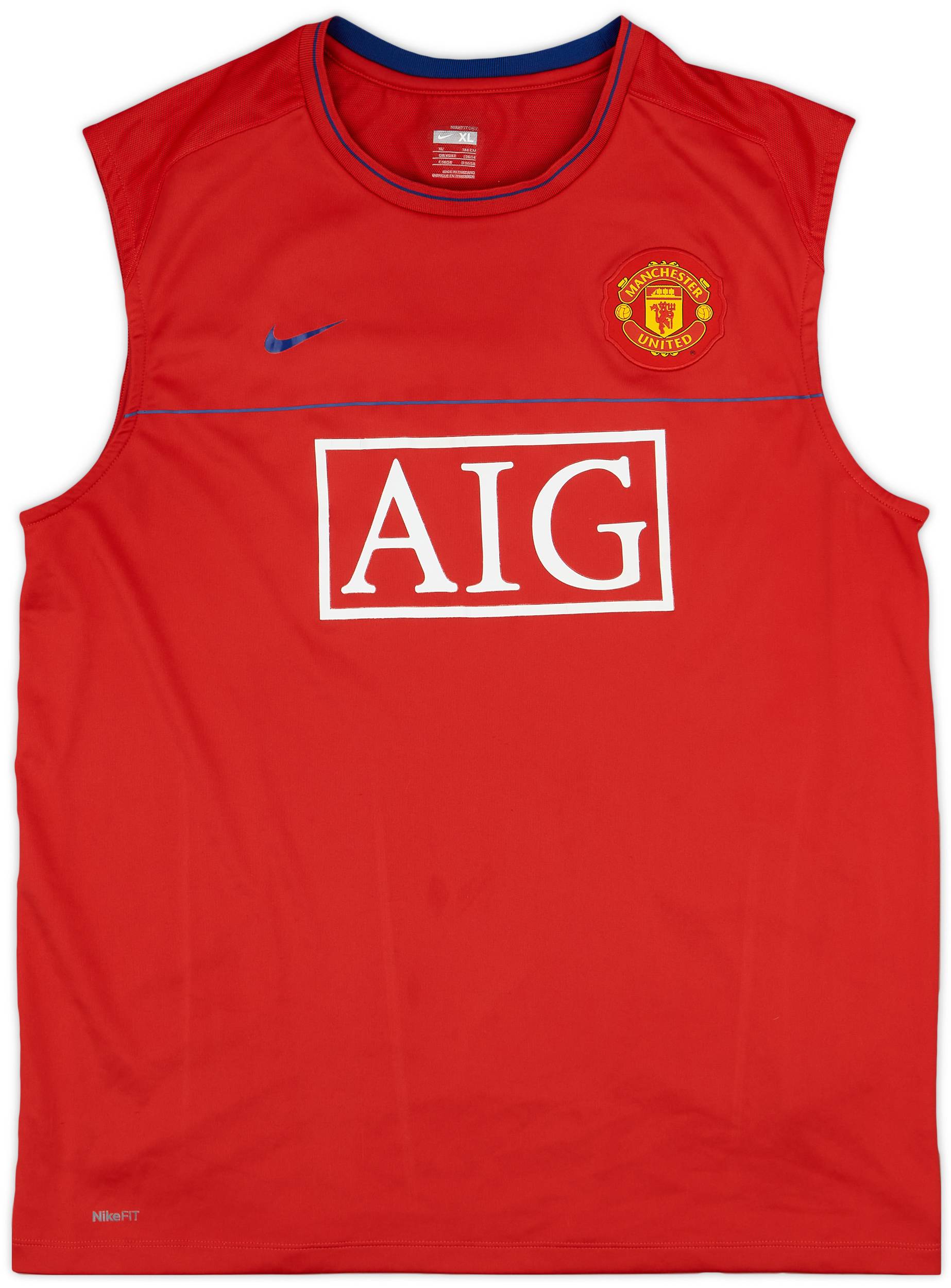 2008-09 Manchester United Nike Training Vest - 9/10 - (XL)