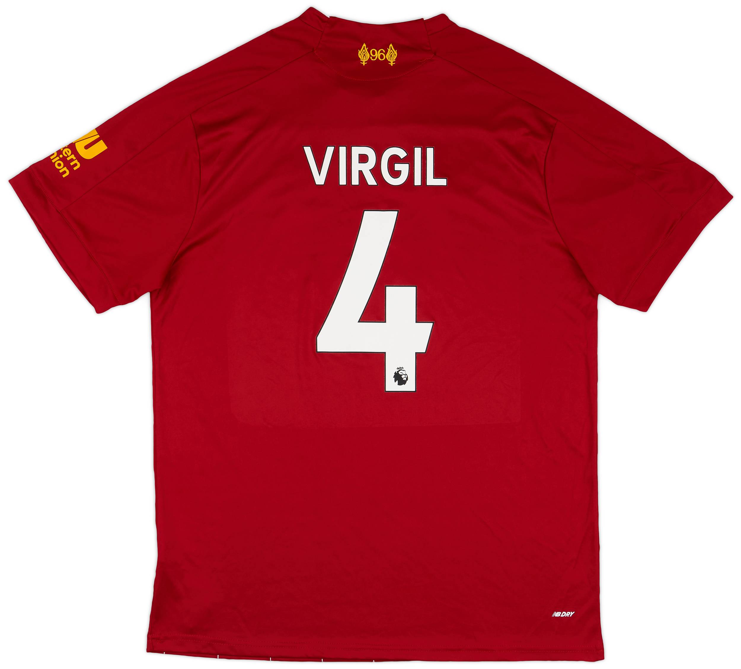 2019-20 Liverpool Home Shirt Virgil #4 - 8/10 - (XXL)
