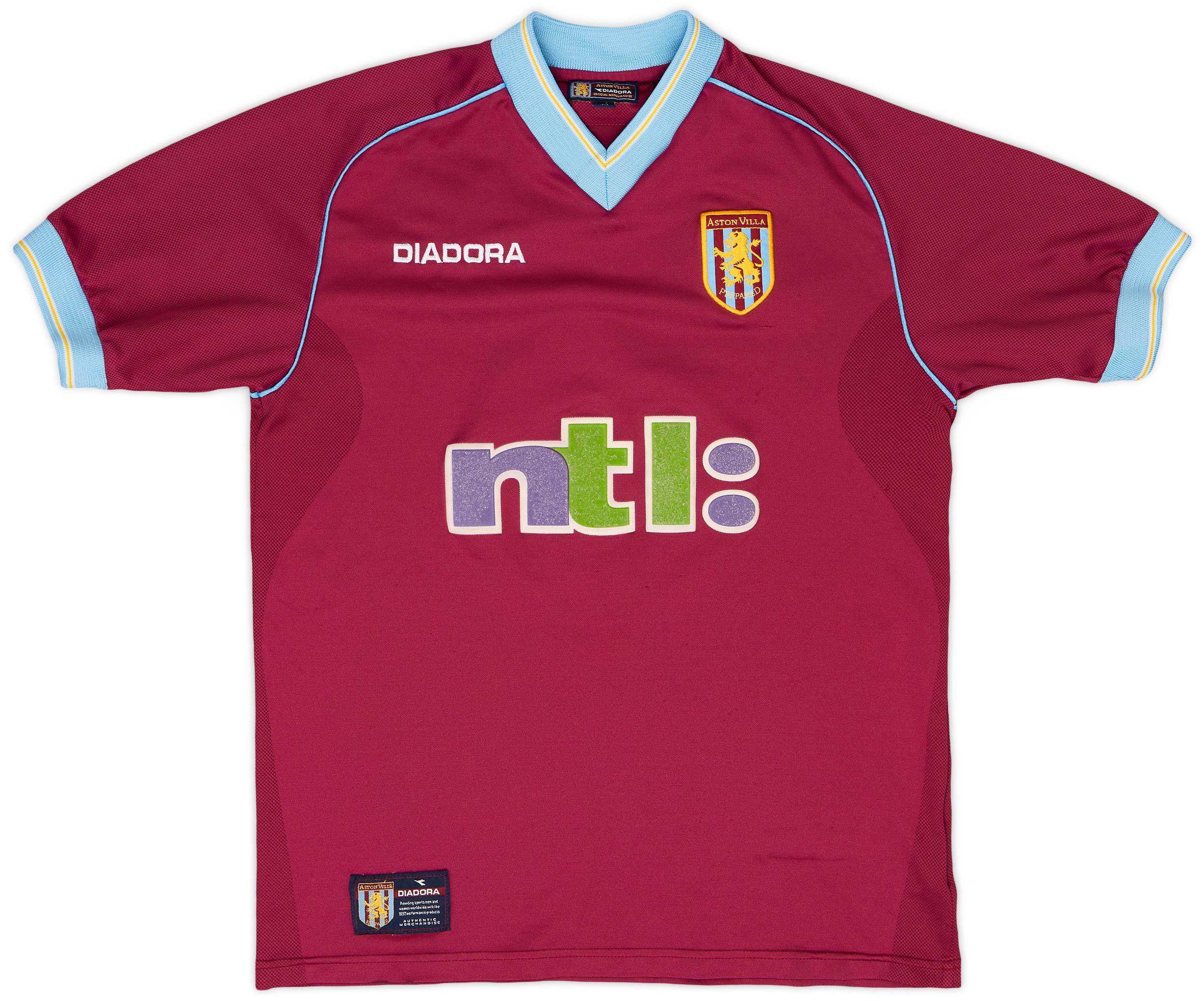 2001-02 Aston Villa Home Shirt Dublin #9 - 6/10 - (Y)
