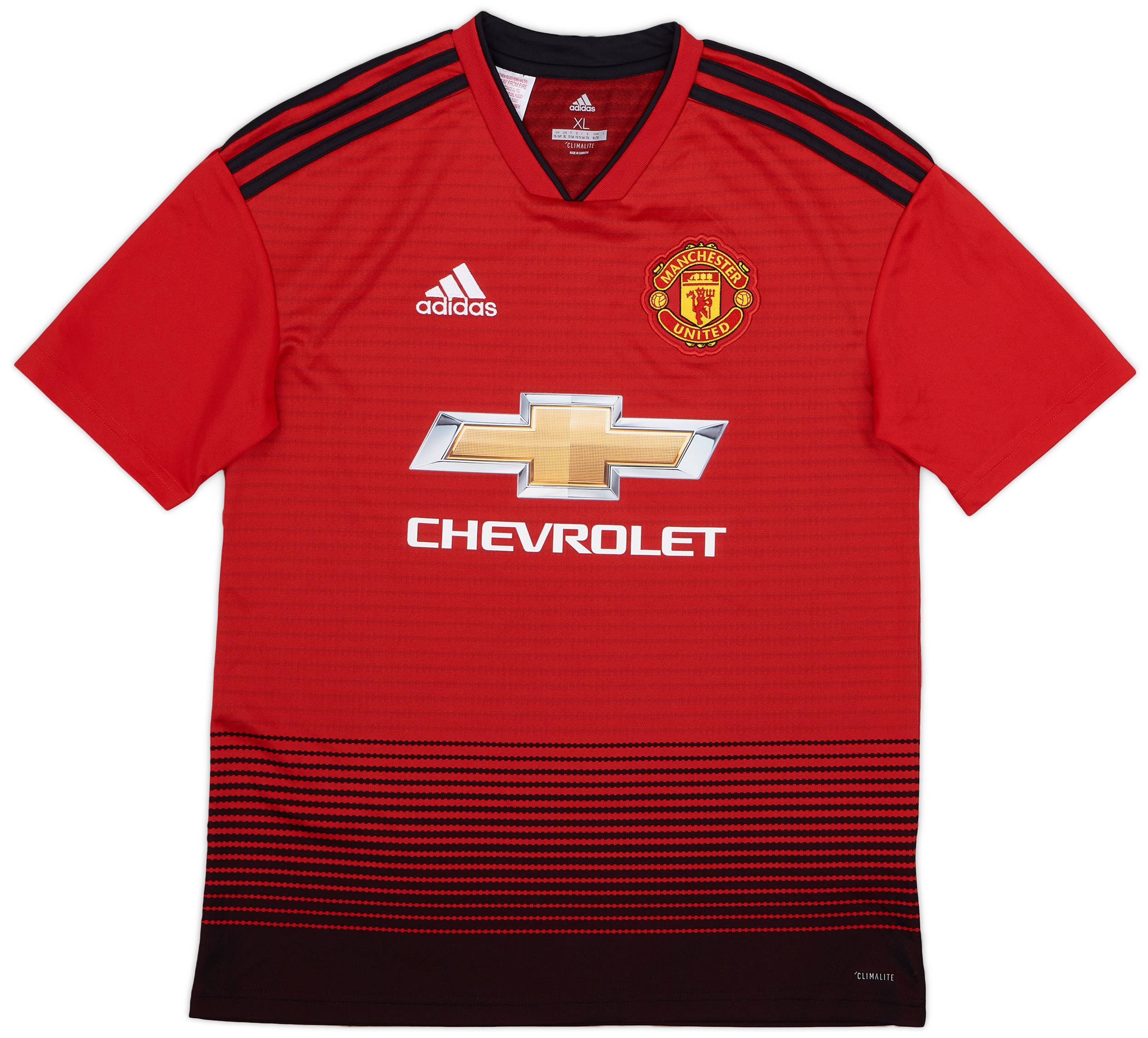2018-19 Manchester United Home Shirt - 9/10 - (XL.Boys)
