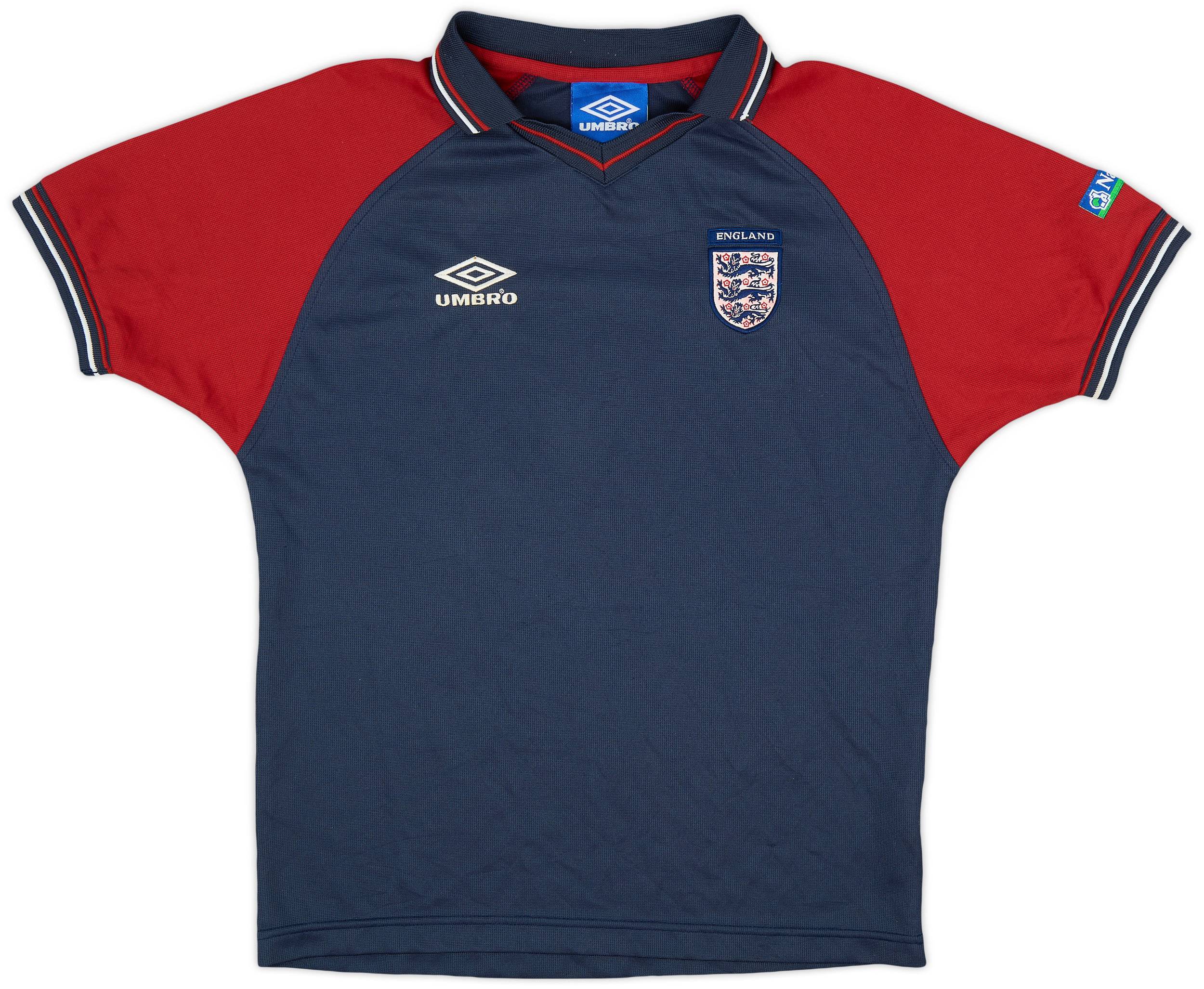 1998-99 England Umbro Polo Training Shirt - 7/10 - (L.Boys)
