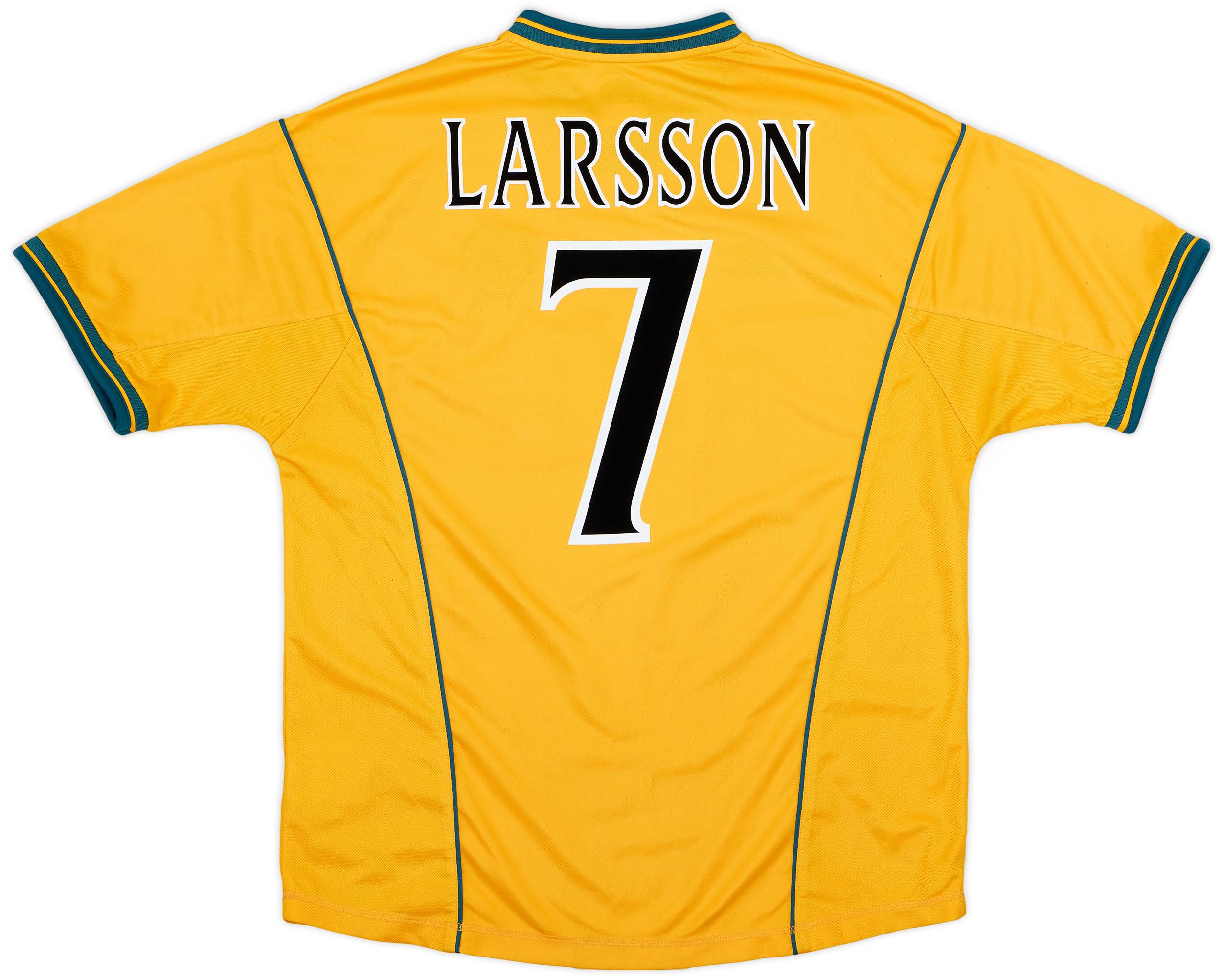 2000-02 Celtic Away Shirt Larsson #7 - 6/10 - (XL)