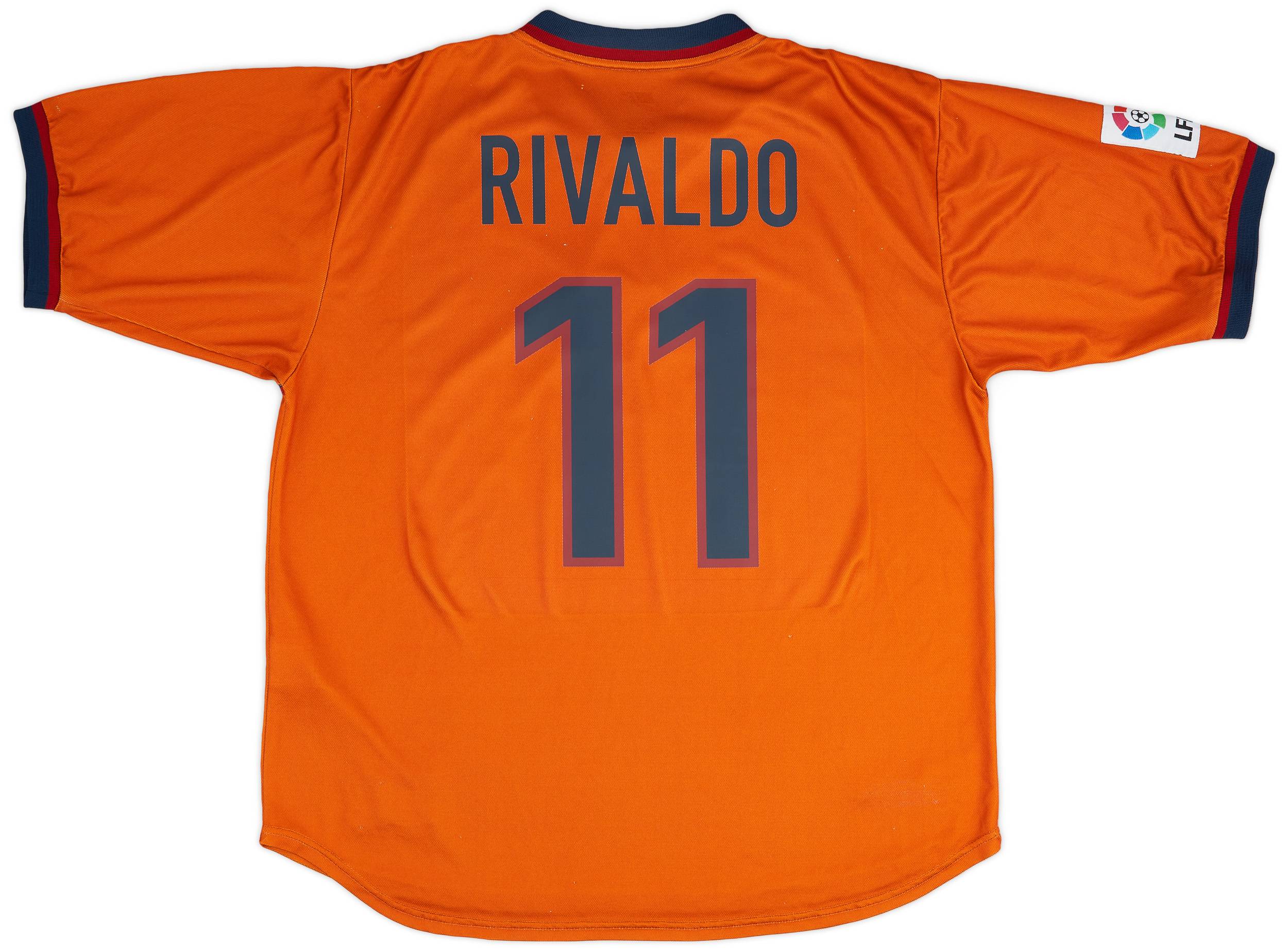 1998-00 Barcelona Third Shirt Rivaldo #11 - 8/10 - (XL)