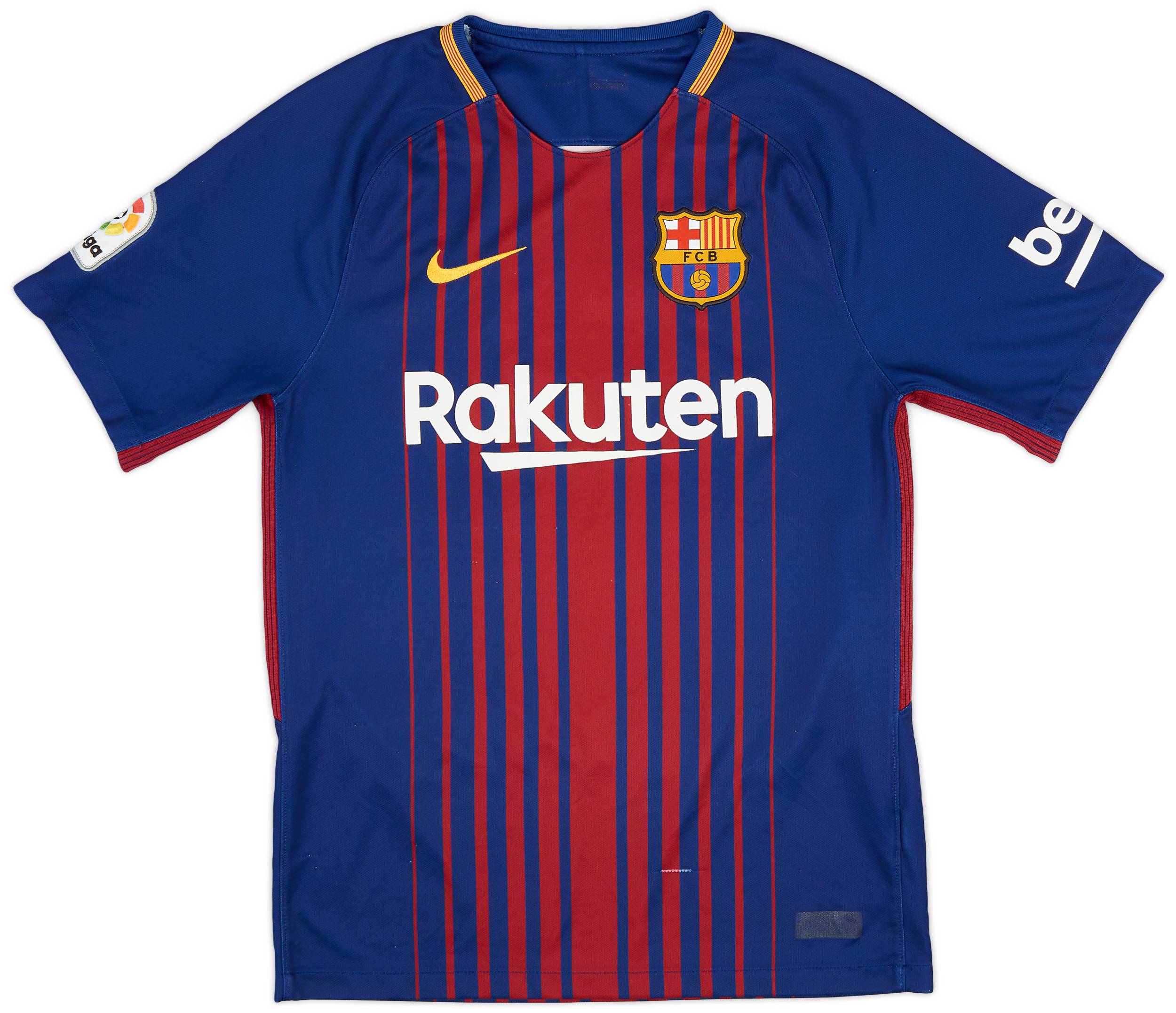 2017-18 Barcelona Home Shirt A.Iniesta #8 - 6/10 - (S)