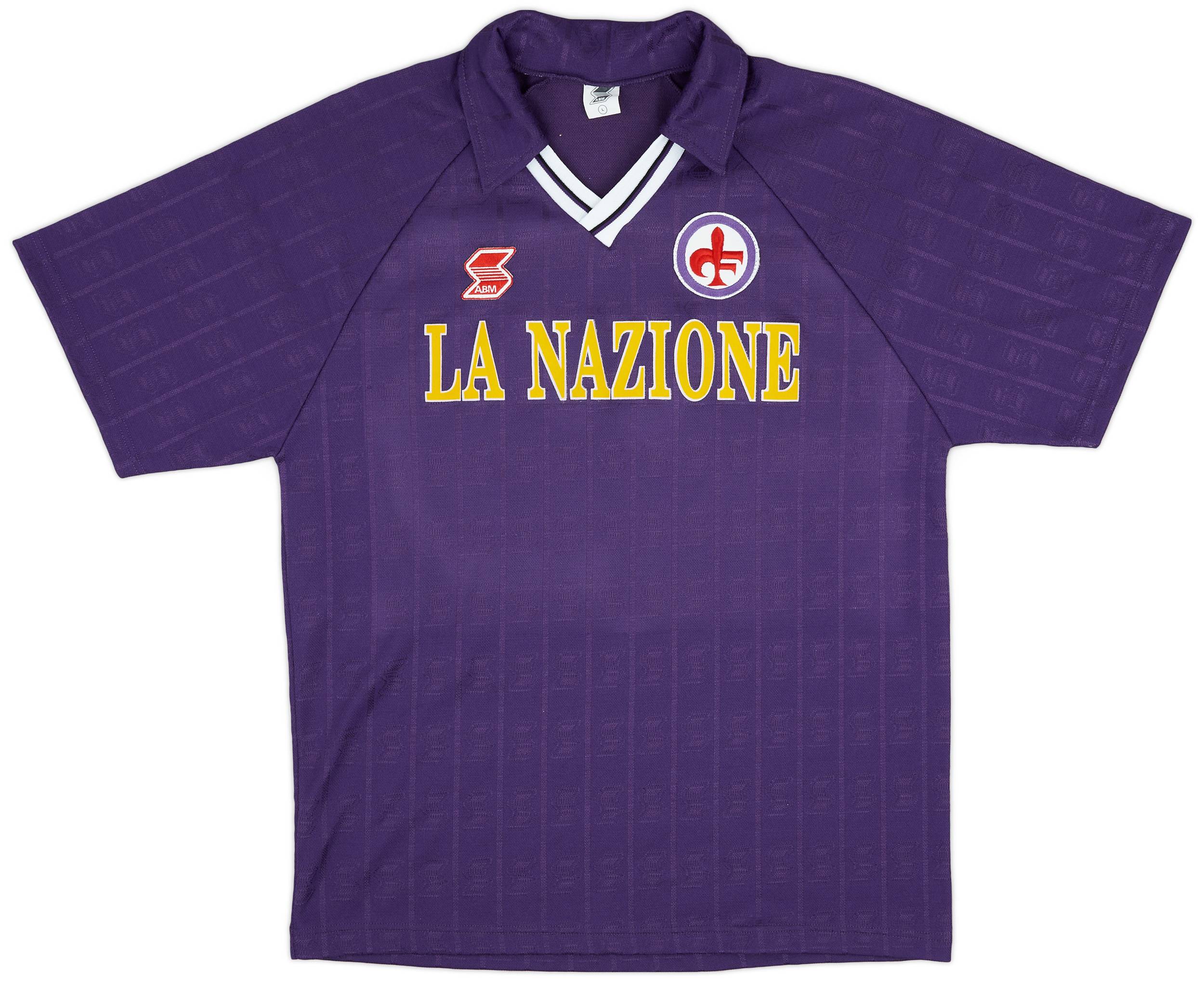 1990-91 Fiorentina Home Shirt - 9/10 - (L)