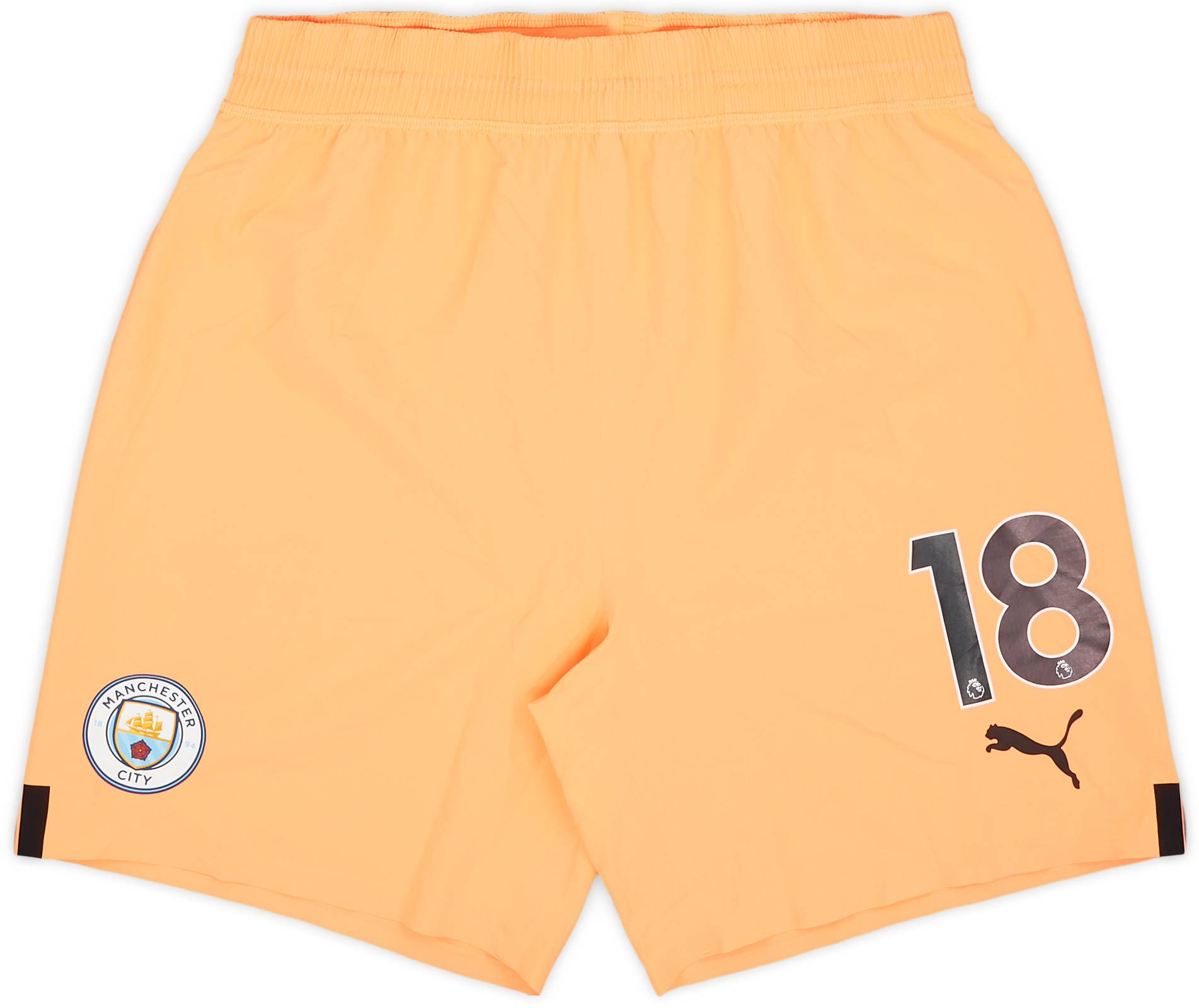 2022-23 Manchester City Player Issue GK Shorts #18 - 7/10 - (L)