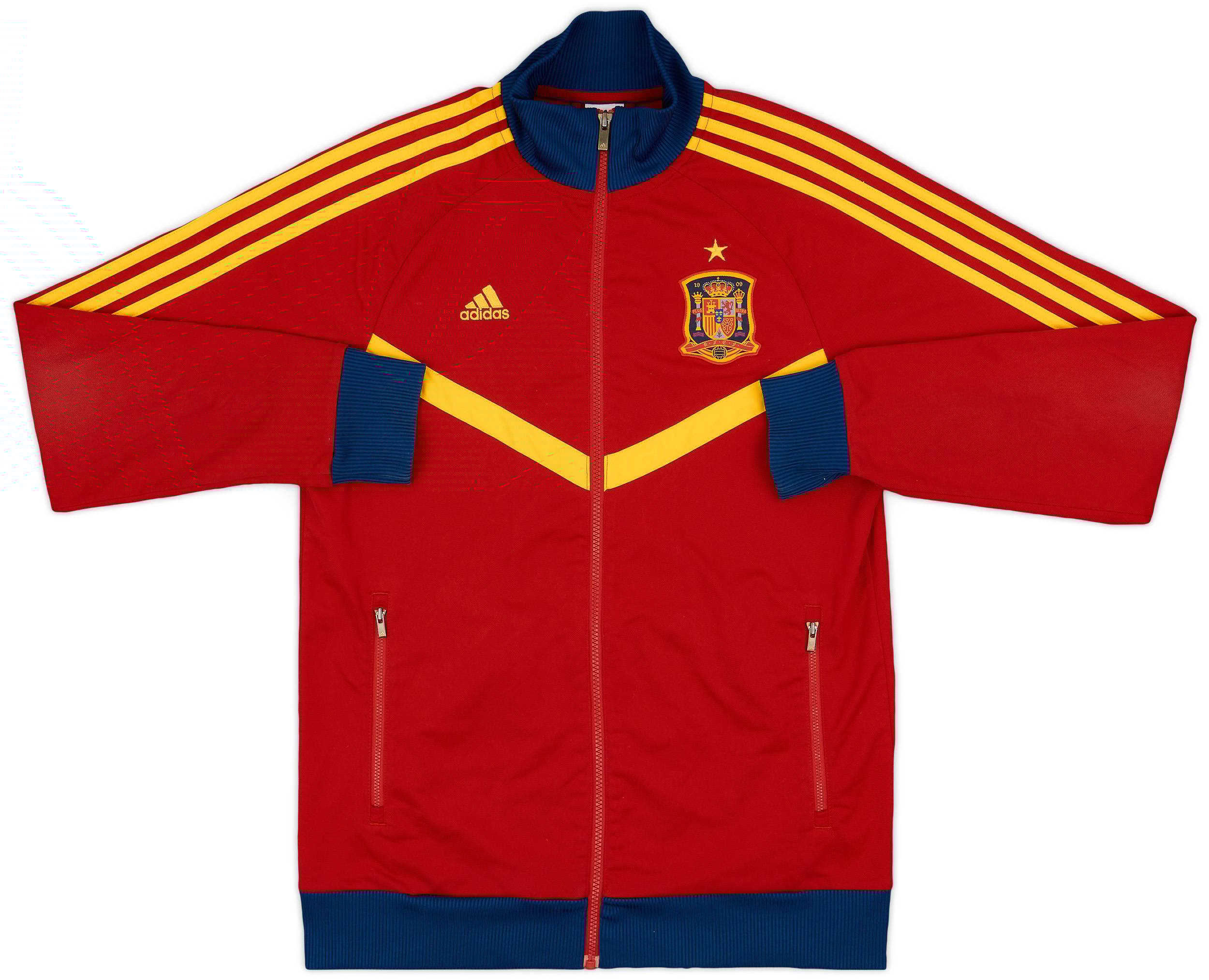 adidas スペイン代表 2013モデル トラックジャケット/ジャージ M 2013-14 Spain adidas Track Jacket - 7/10 - (M)