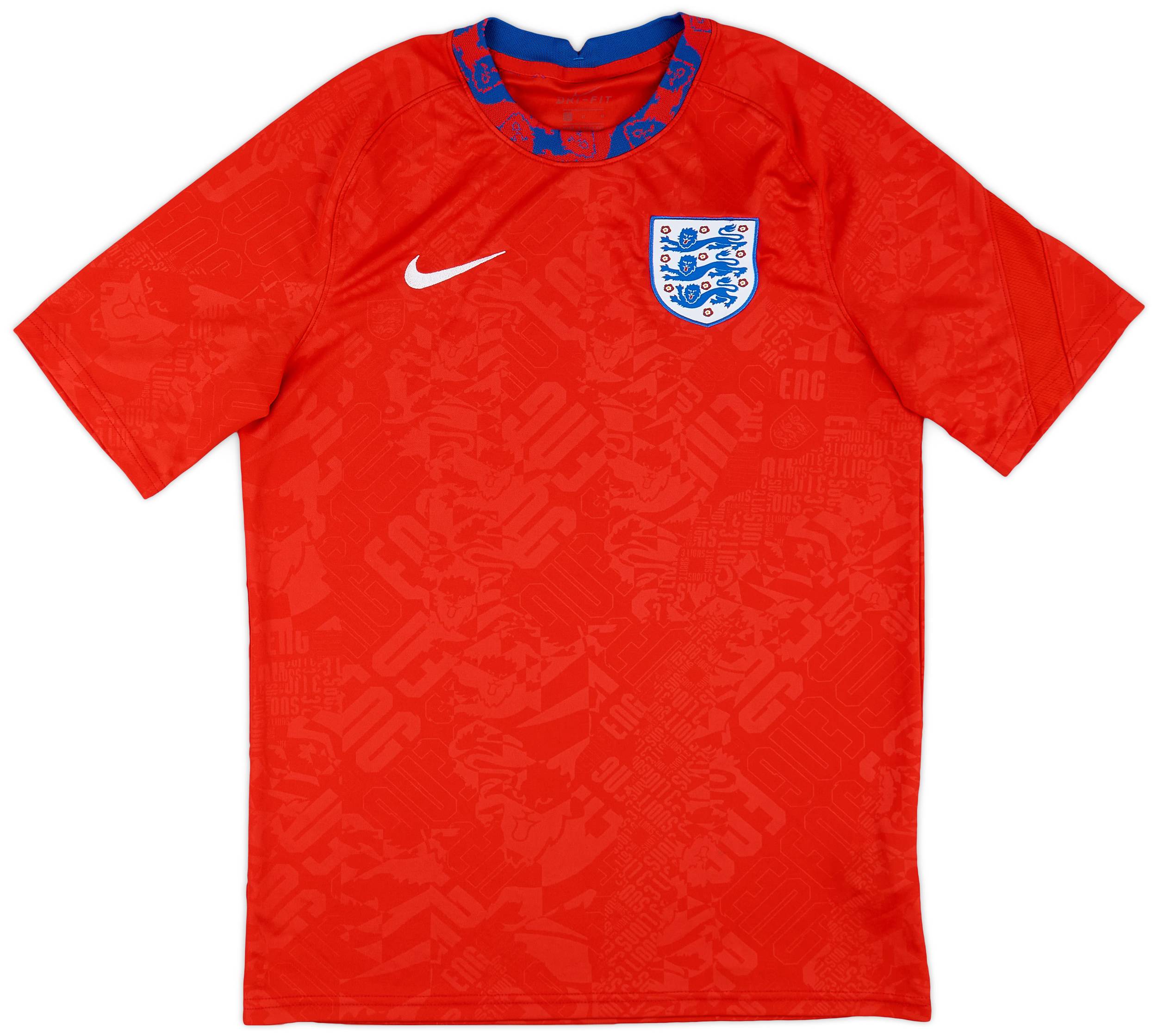 2020-21 England Nike Training Shirt - 9/10 - (M)