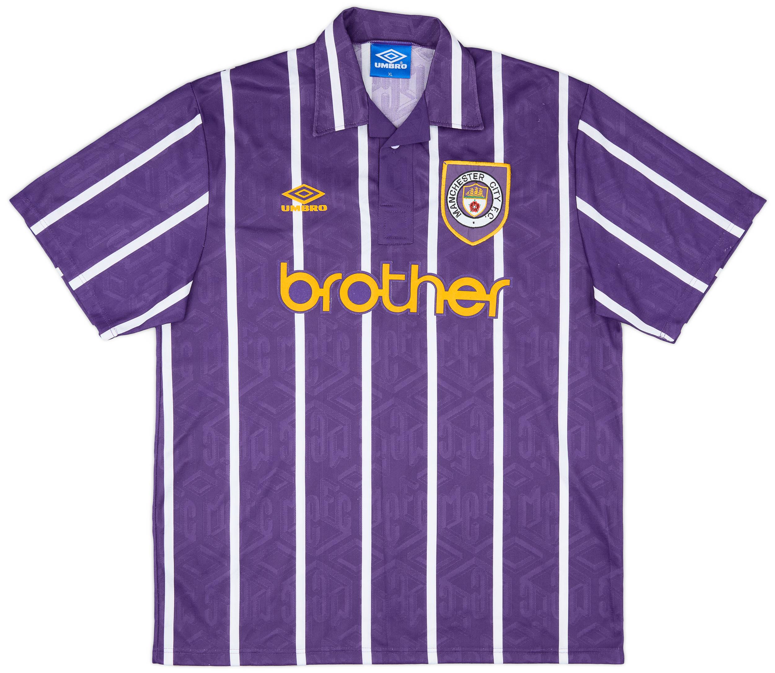 1993-94 Manchester City Away Shirt - 8/10 - (XL)