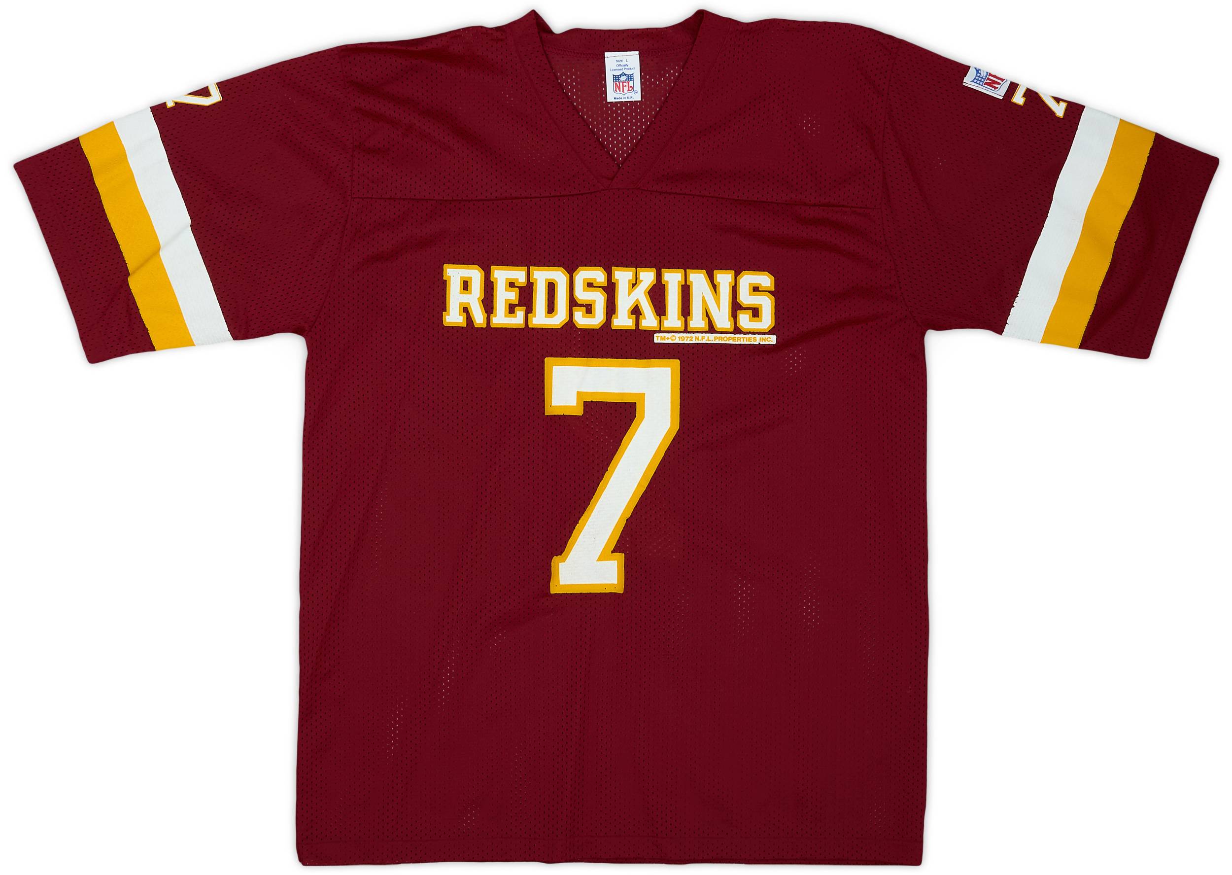 1990s Washington Redskins #7 NFL Training Jersey - 8/10 - (L)