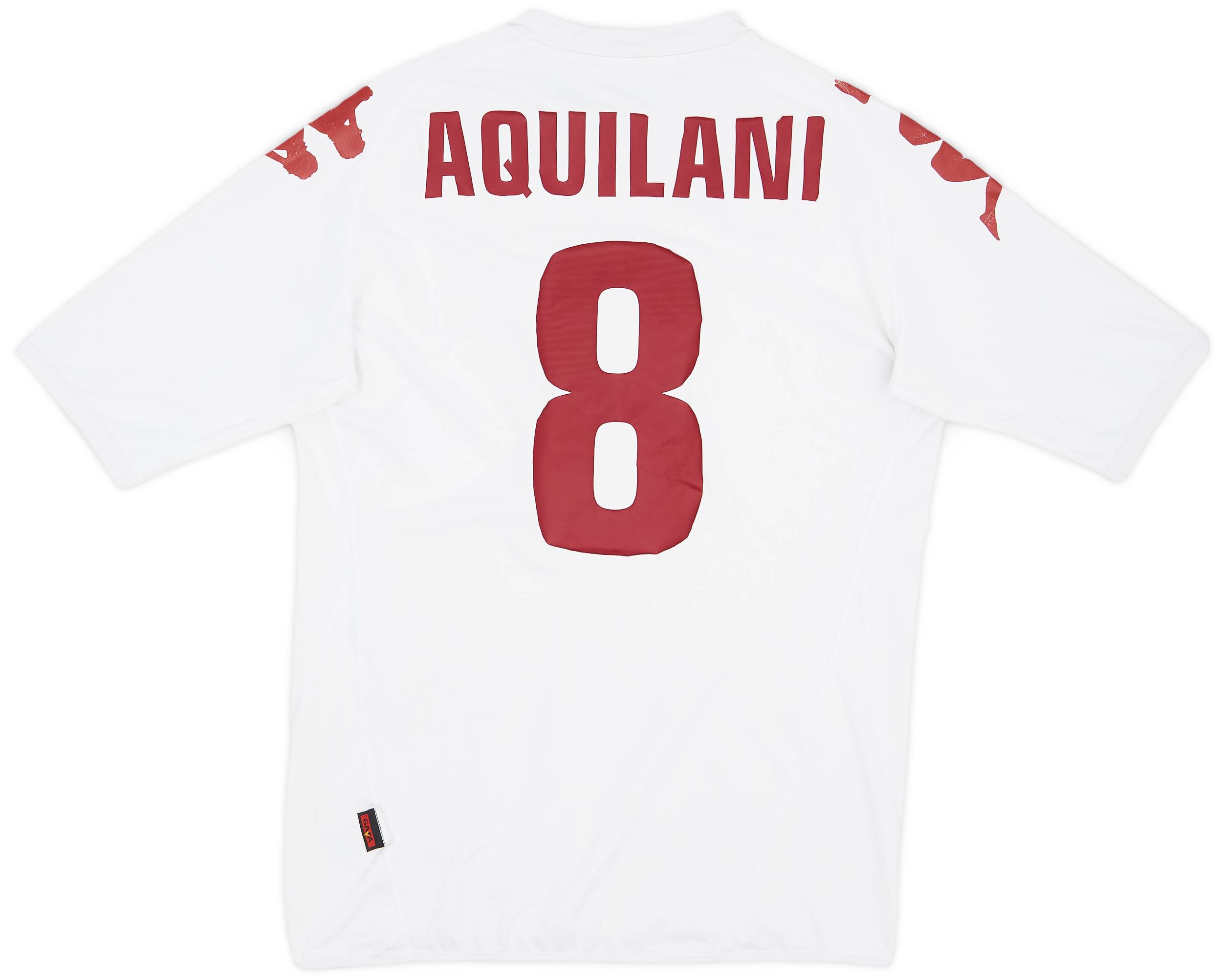 2007-08 Roma Away Shirt Aquilani #8 - 6/10 - (M)