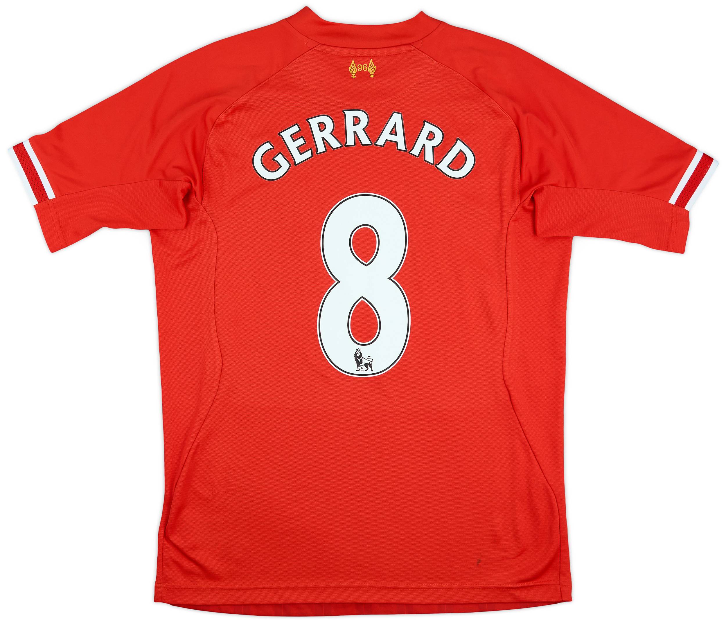 2013-14 Liverpool Home Shirt Gerrard #8 - 7/10 - (M)