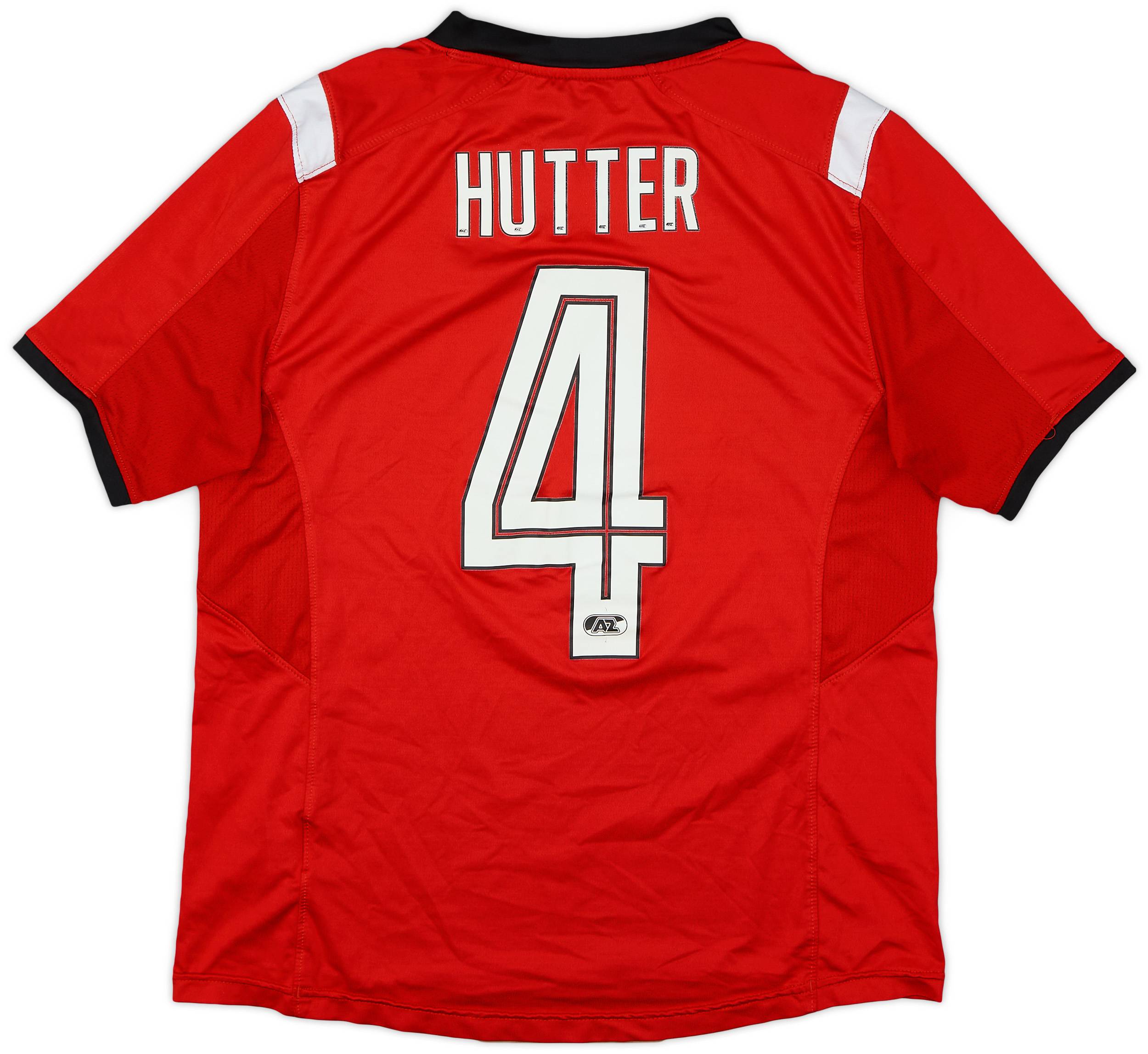2015-16 AZ Alkmaar Home Shirt Hutter #4 - 8/10 - (XL.Boys)
