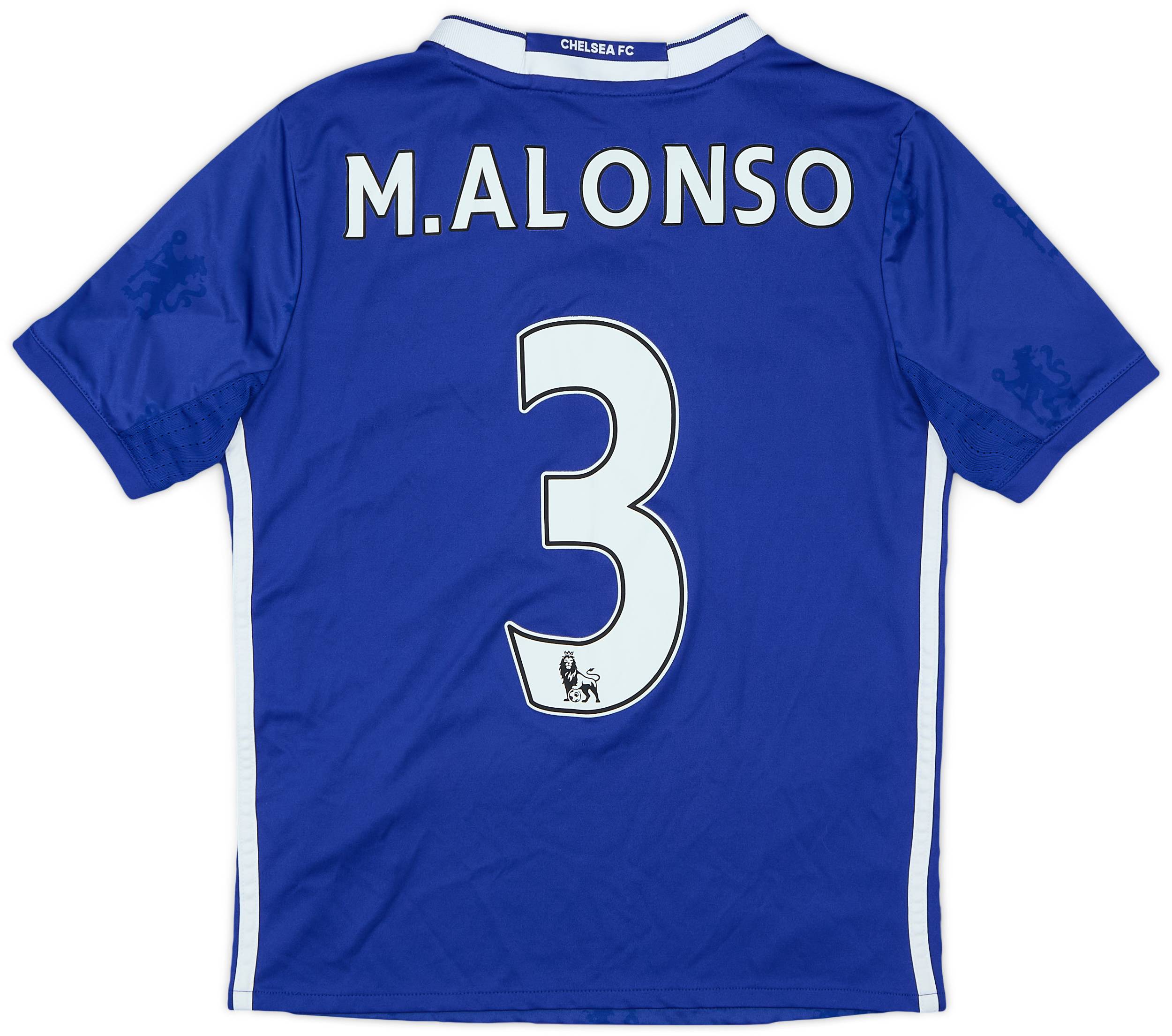 2016-17 Chelsea Home Shirt M. Alonso #3 - 9/10 - (M.Boys)
