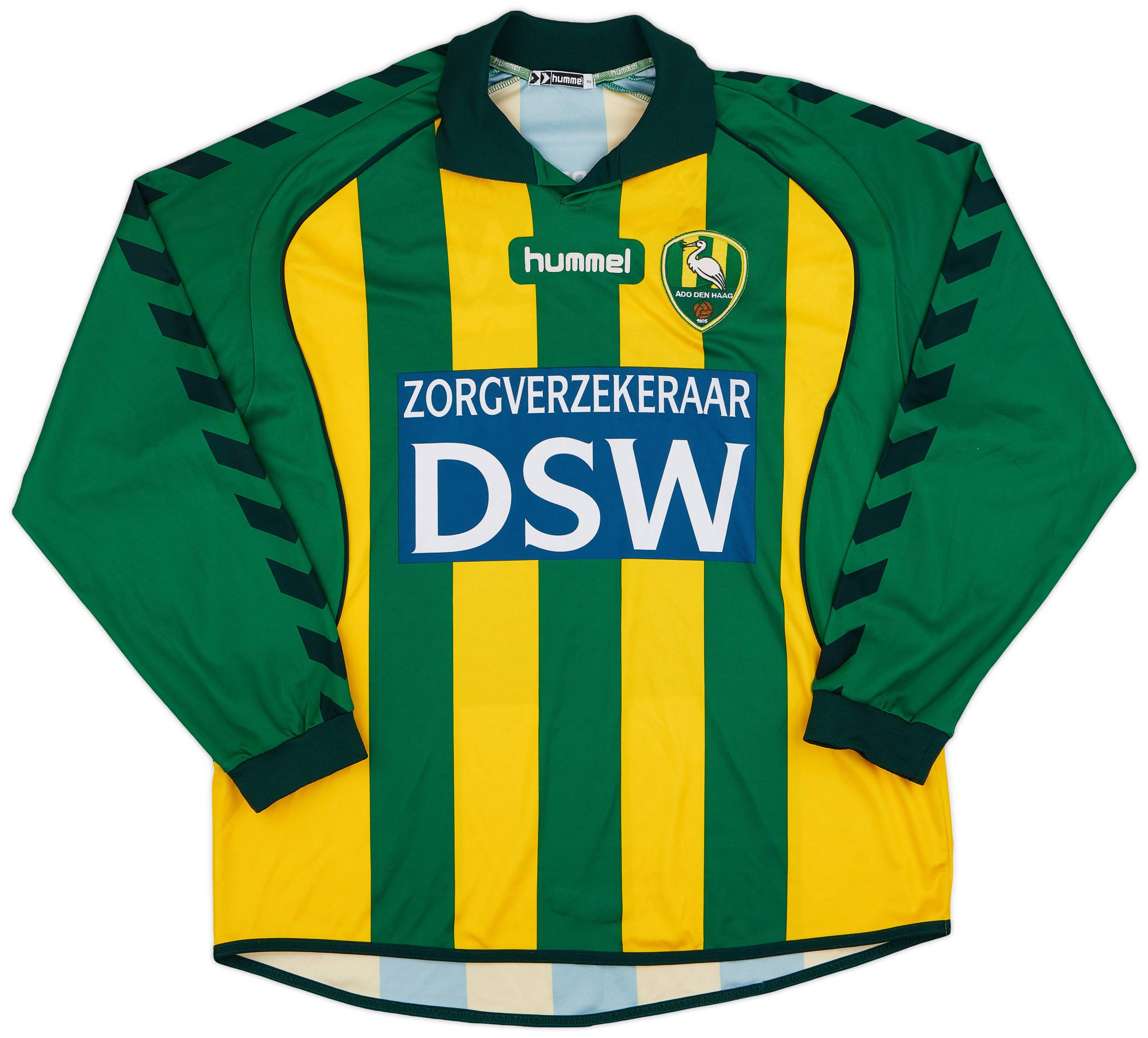 2006-07 ADO Den Haag Home L/S Shirt - 9/10 - (XL)