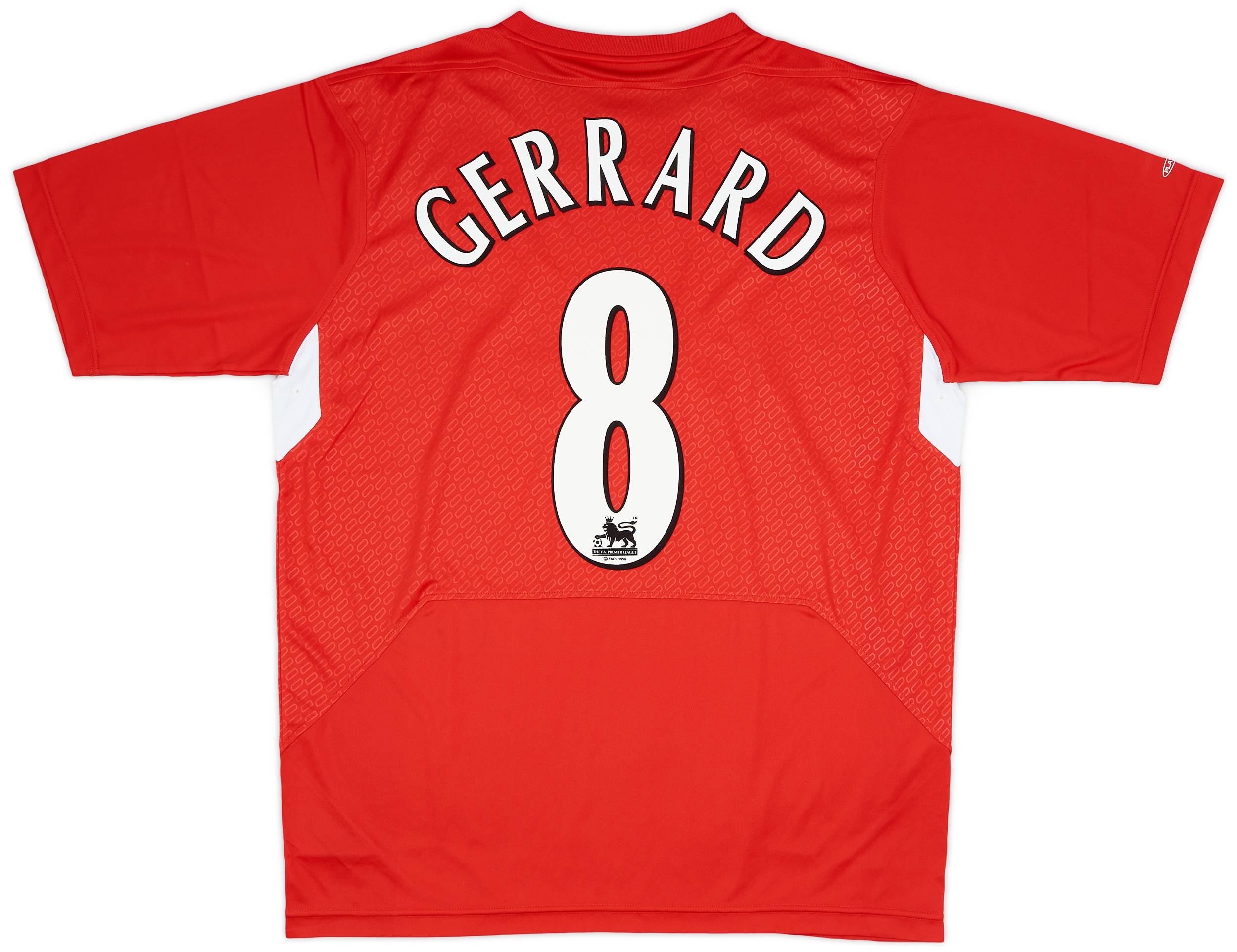2004-06 Liverpool Home Shirt Gerrard #8 (L)
