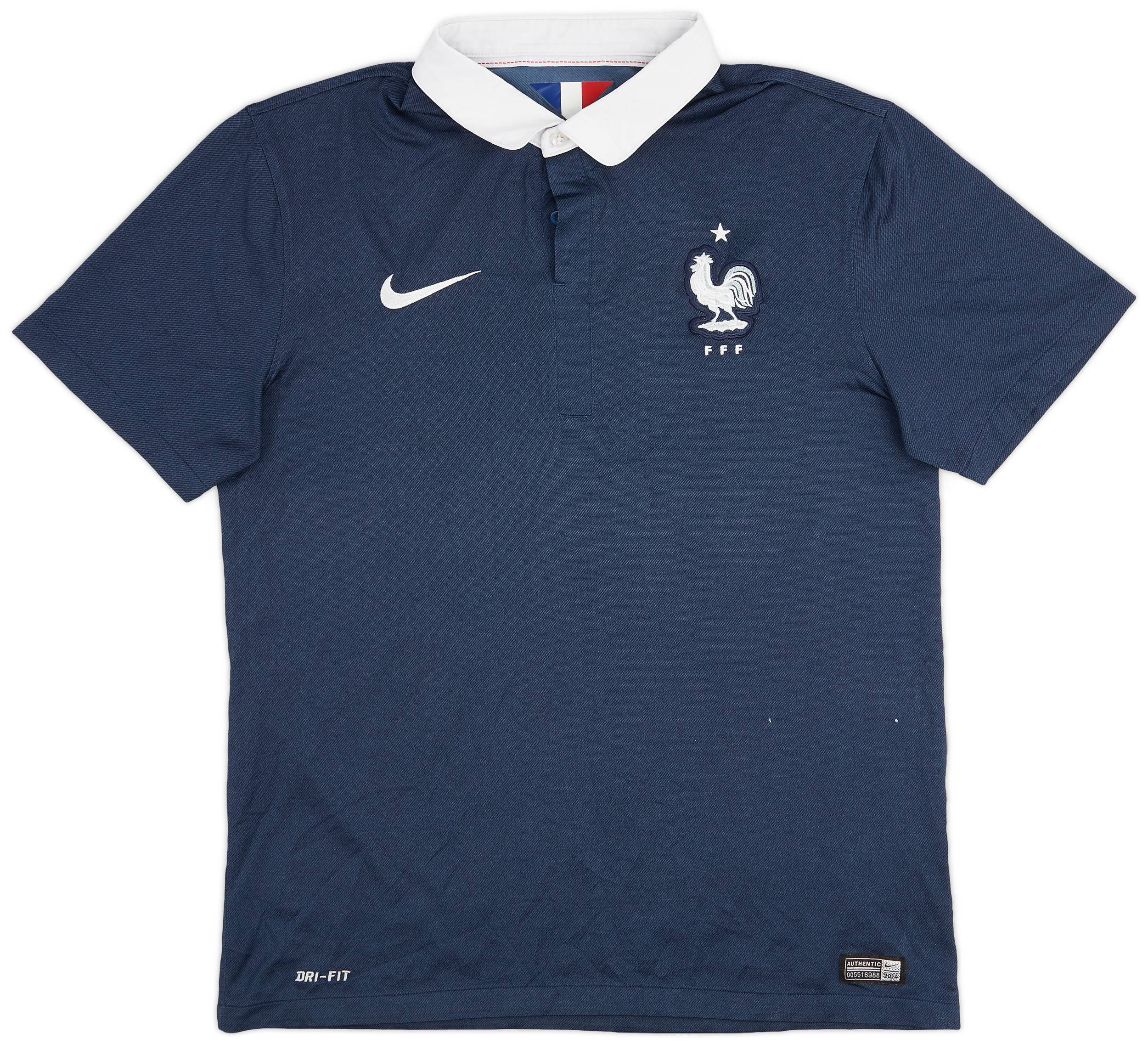 2014-15 France Home Shirt - 8/10 - (M)
