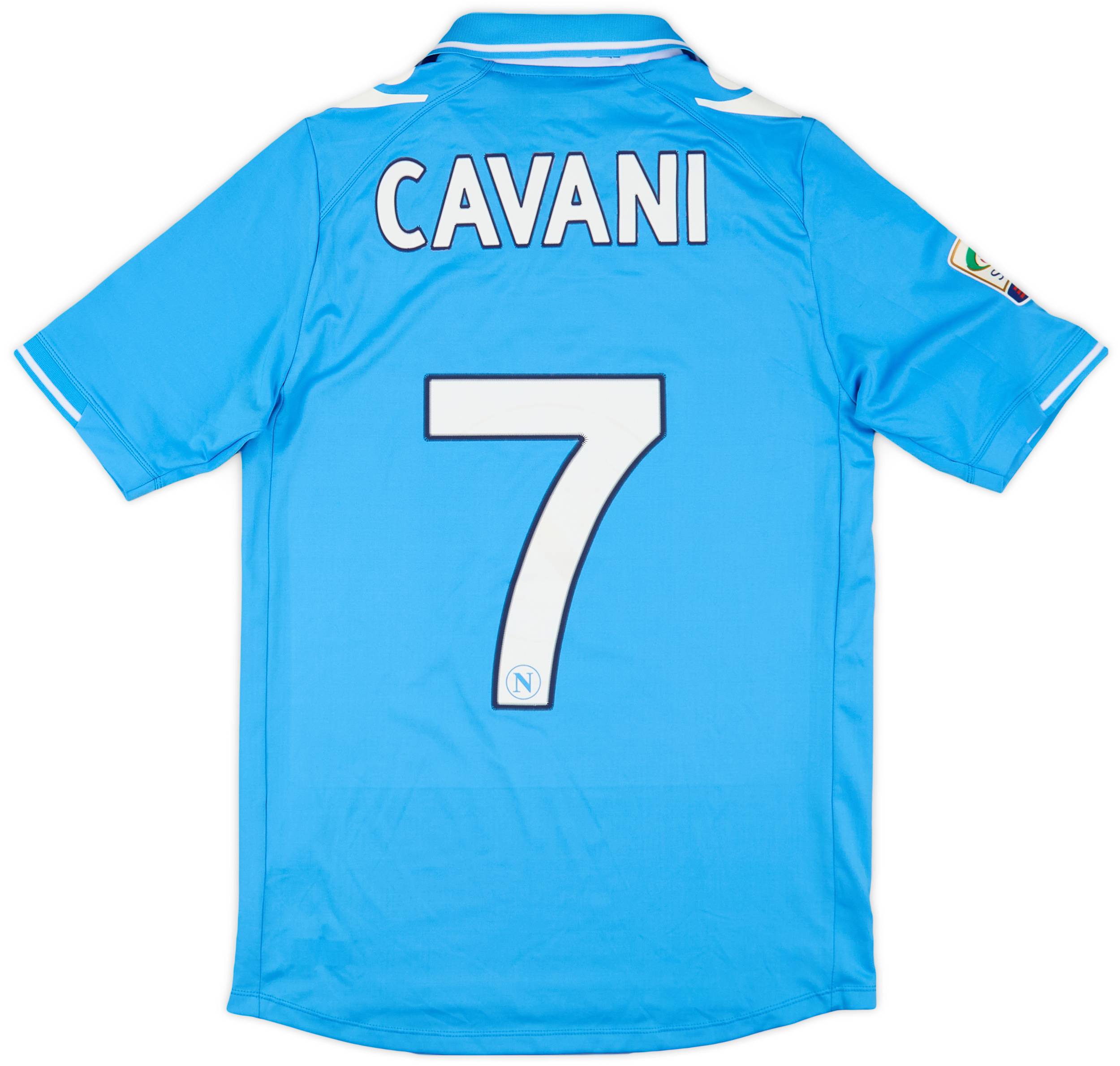 2011-12 Napoli Match Issue Home Shirt Cavani #7