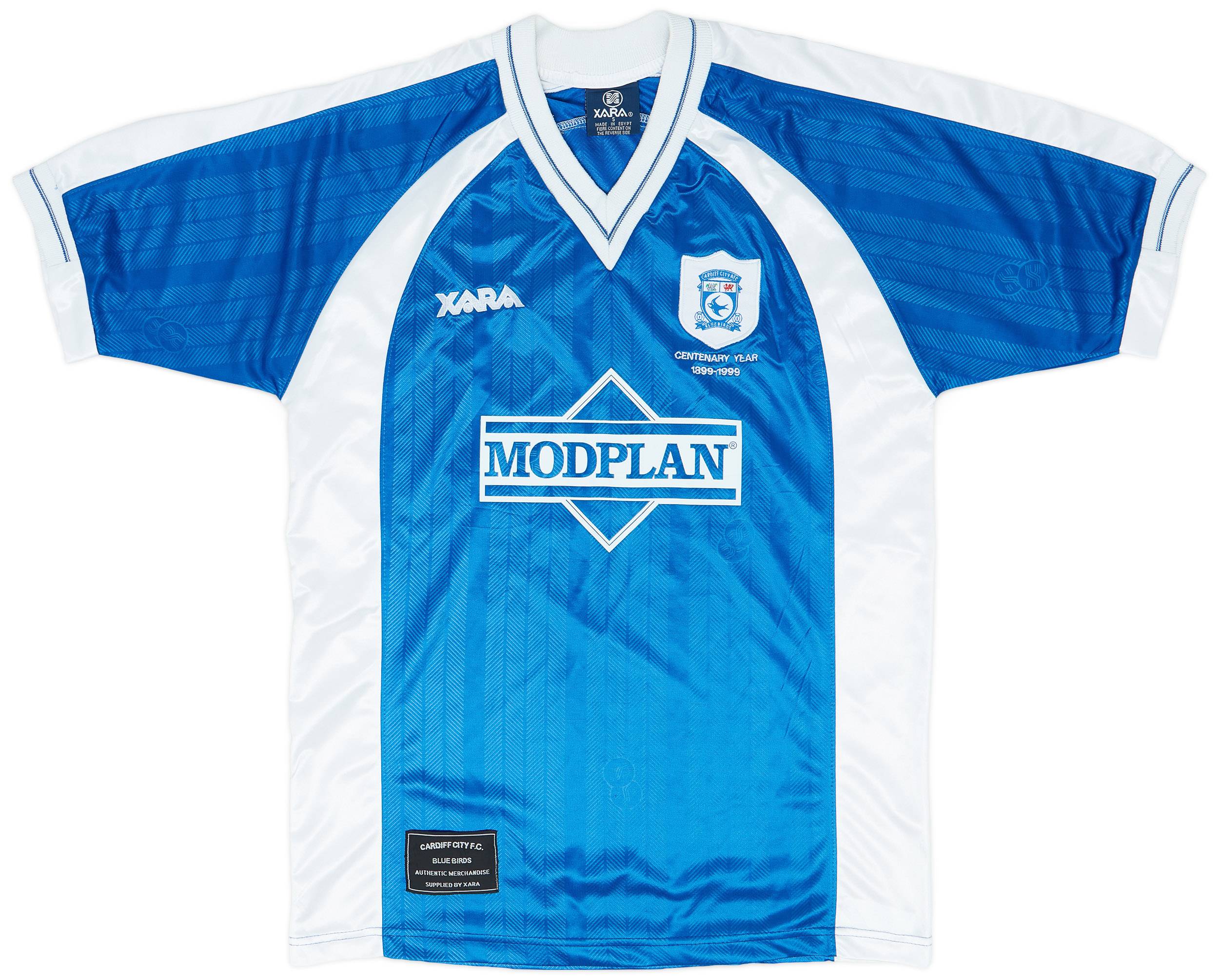 1999-01 Cardiff City Centenary Home Shirt - 8/10 - (S)
