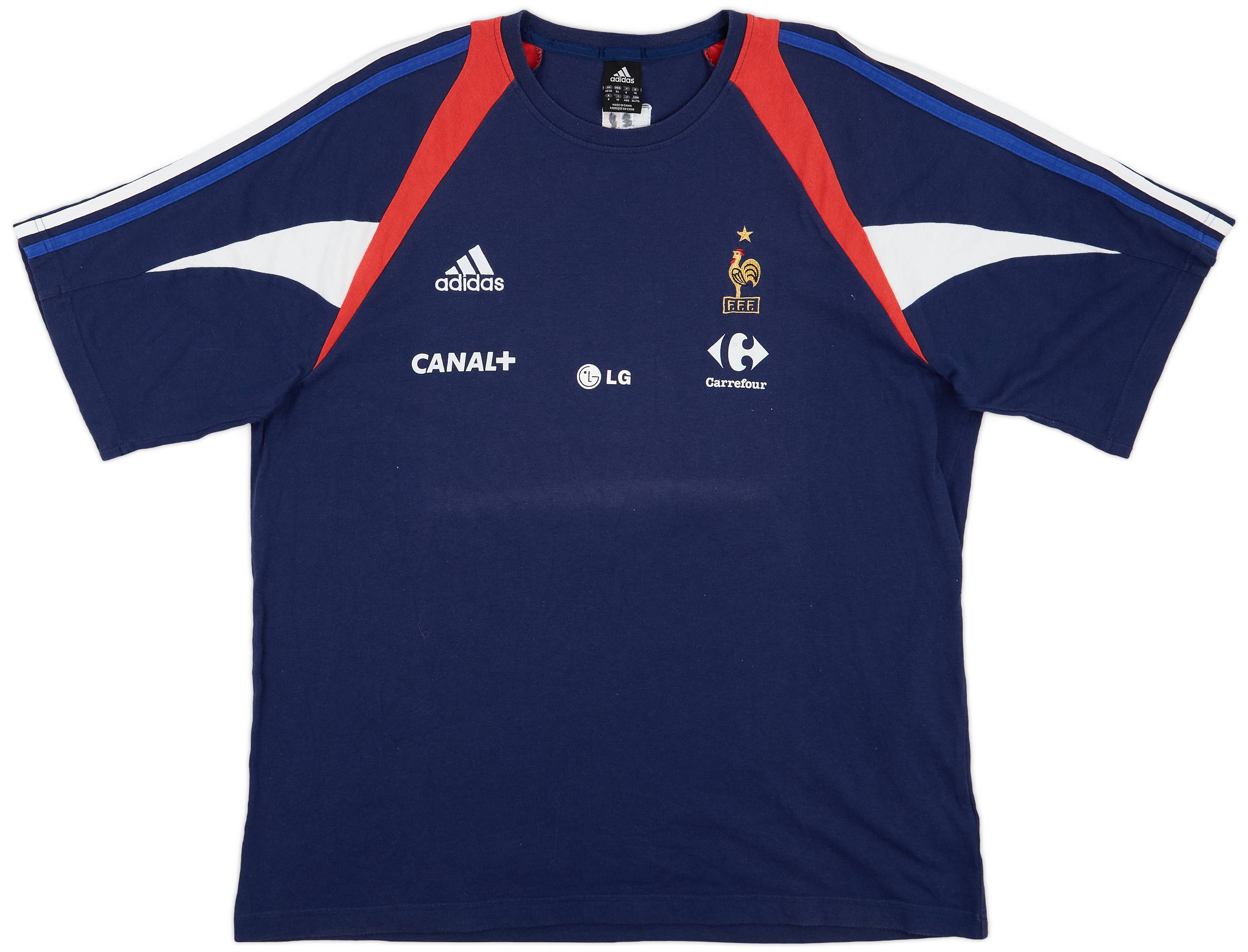 adidas 2002フランス　Tシャツ FRANCE 2002 2004 HOME FOOTBALL SHIRT SOCCER JERSEY ADIDAS sz