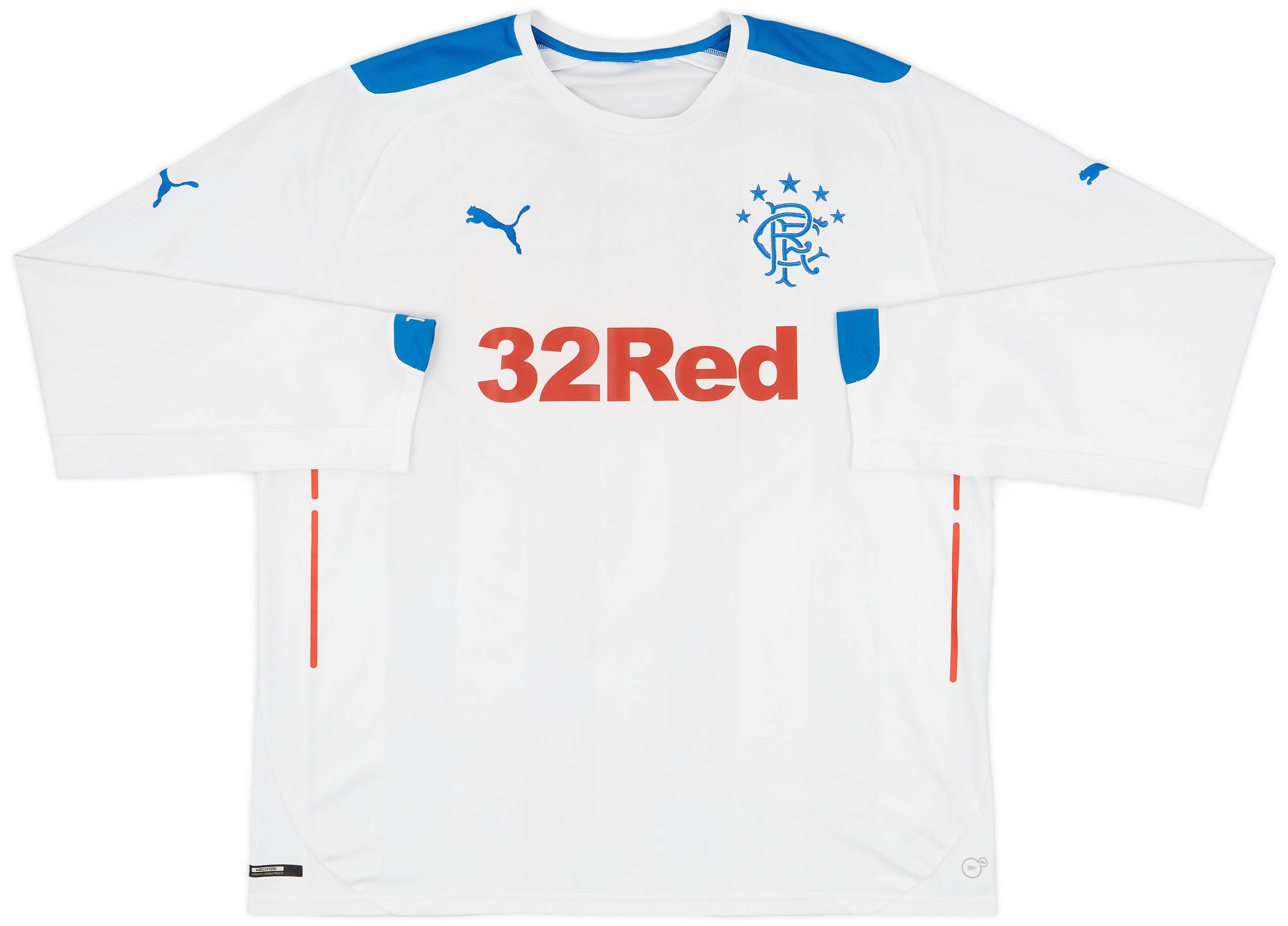 2014-15 Rangers Away L/S Shirt - 6/10 - (XL)