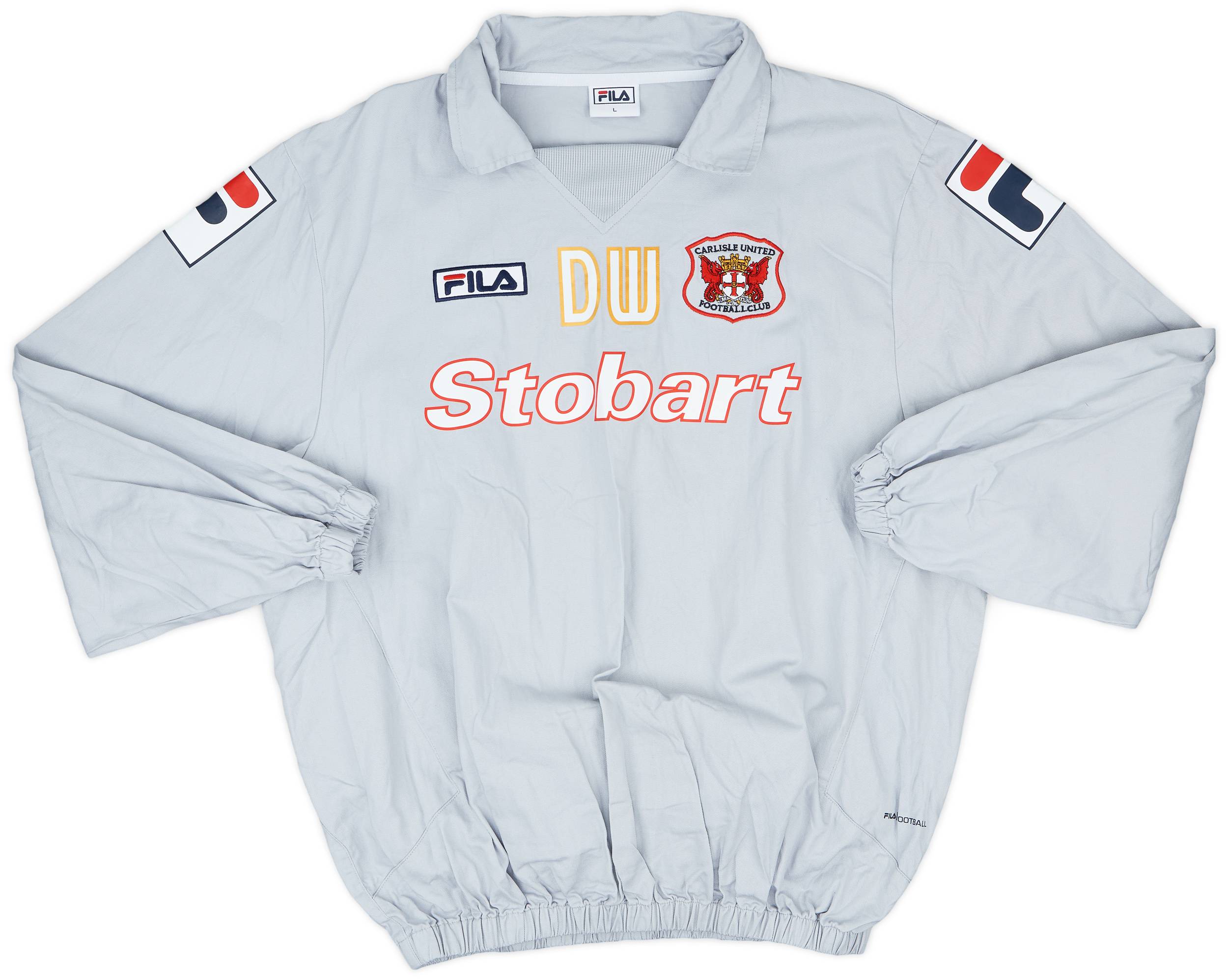 2012-14 Carlisle United Staff Issue Fila Drill Top DW - 8/10 - (L)
