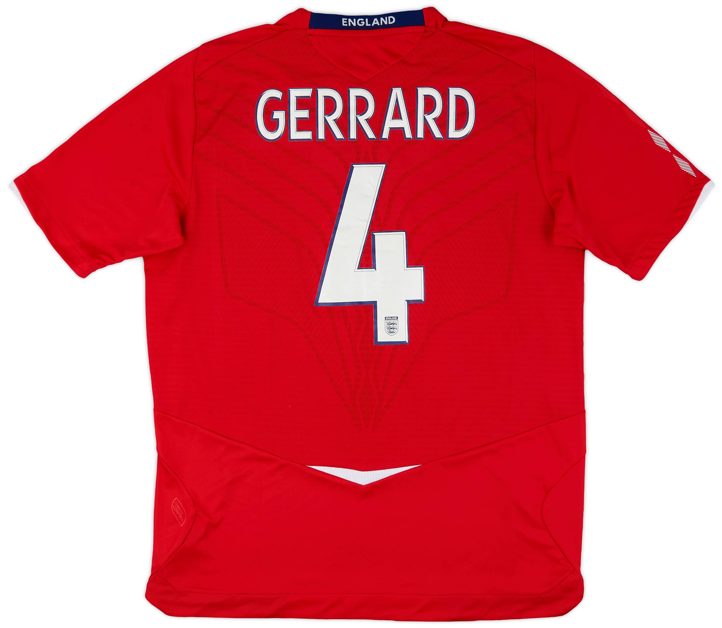 2008-10 England Away Shirt Gerrard #4 - 8/10 - (L)