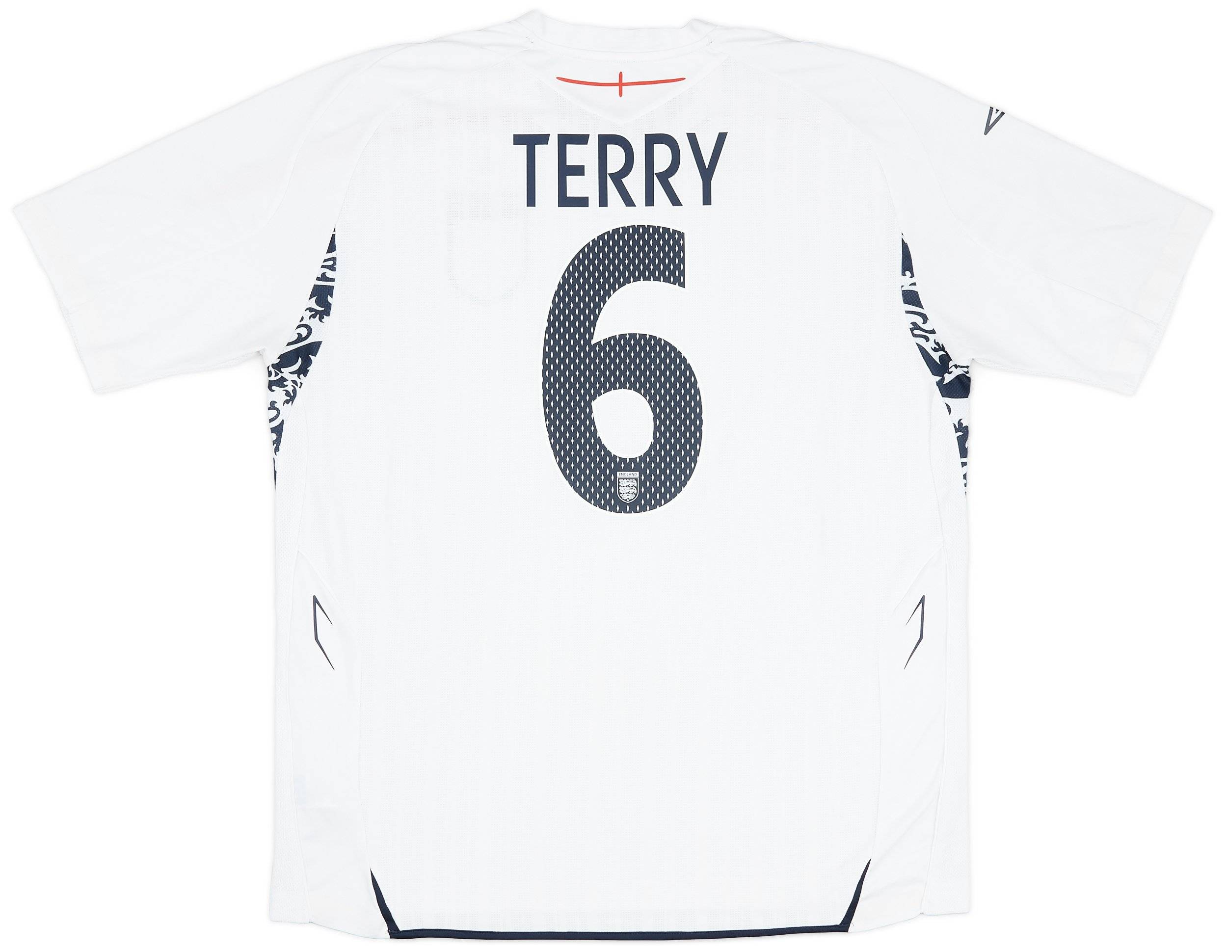 2007-09 England Home Shirt Terry #6