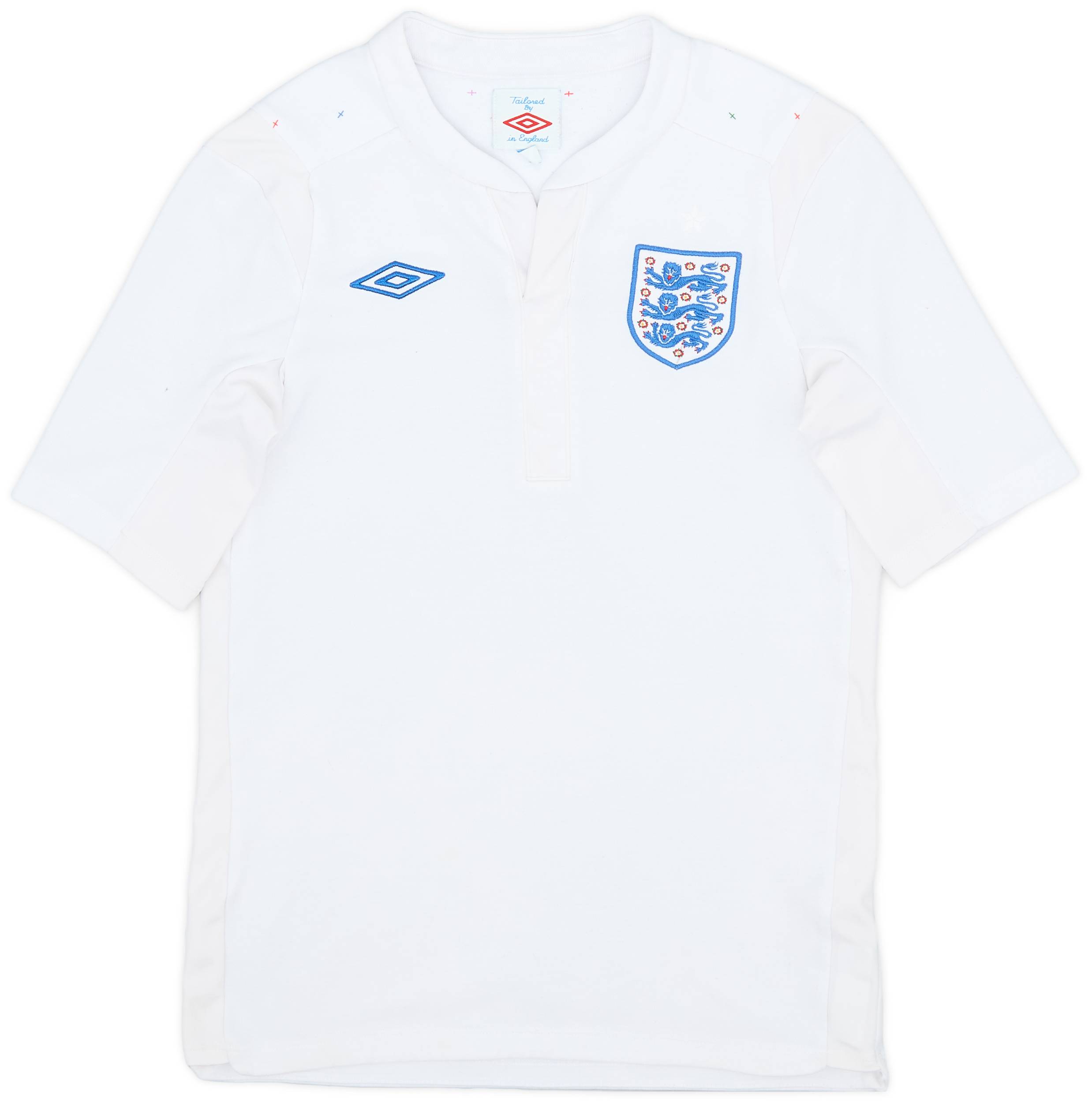 2010-11 England Home Shirt - 8/10 - (M.Boys)
