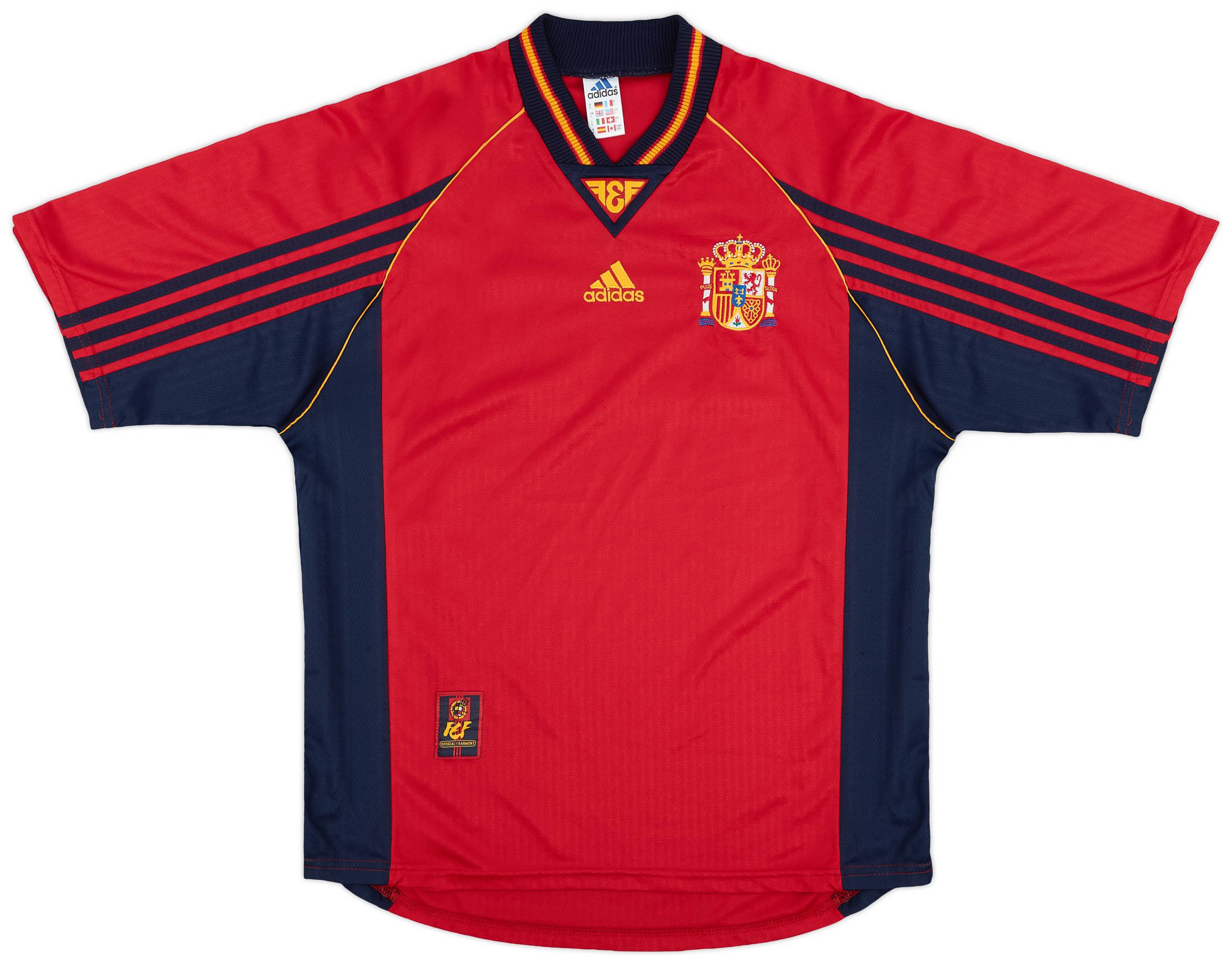 【激レア・正規品】アディダス スペイン代表 ユニフォーム 98-99 海外L Adidas Spain National Team Soccer Jersey L Used, 98-99