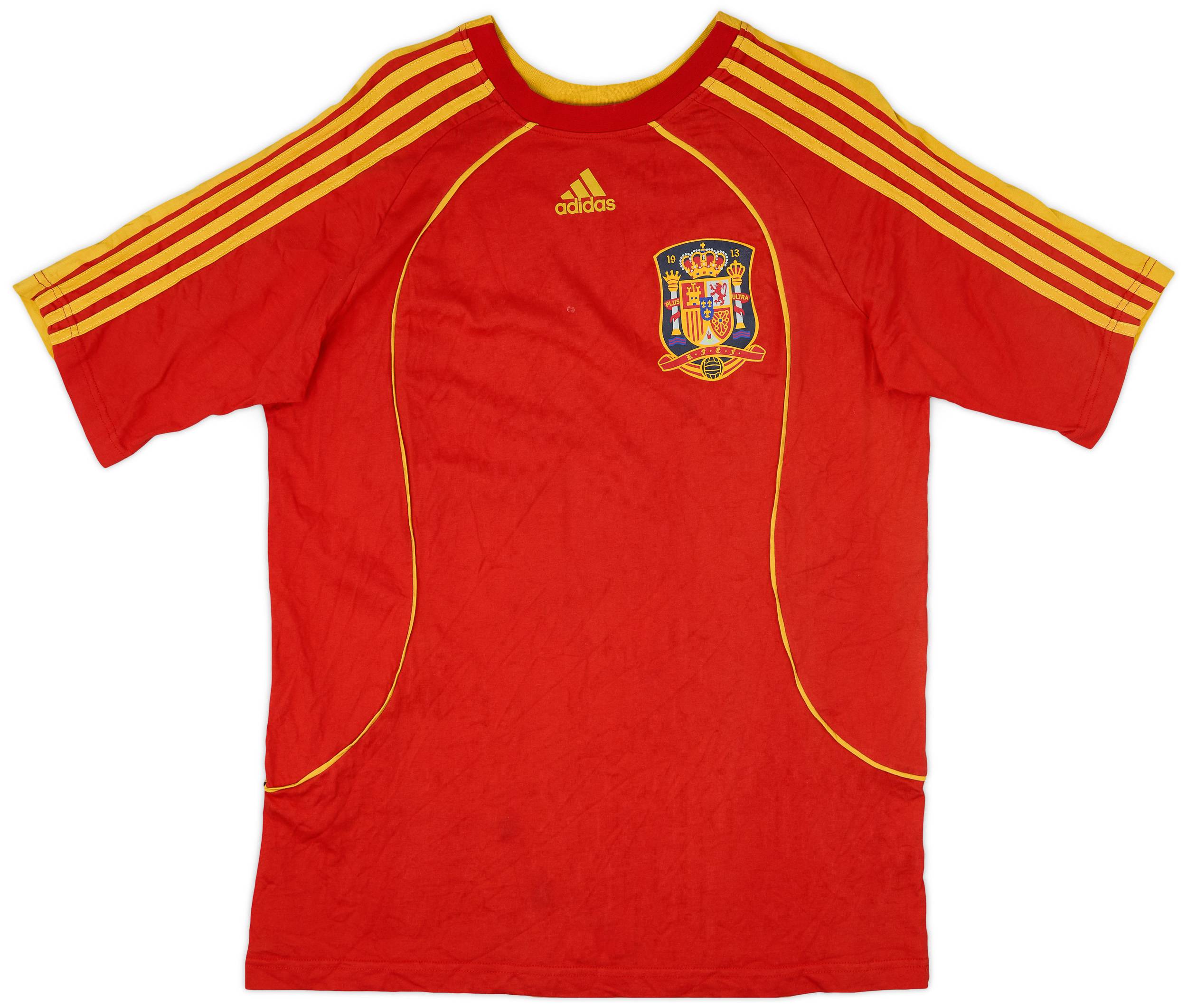 2007-09 Spain adidas Cotton Tee - 9/10 - (L)