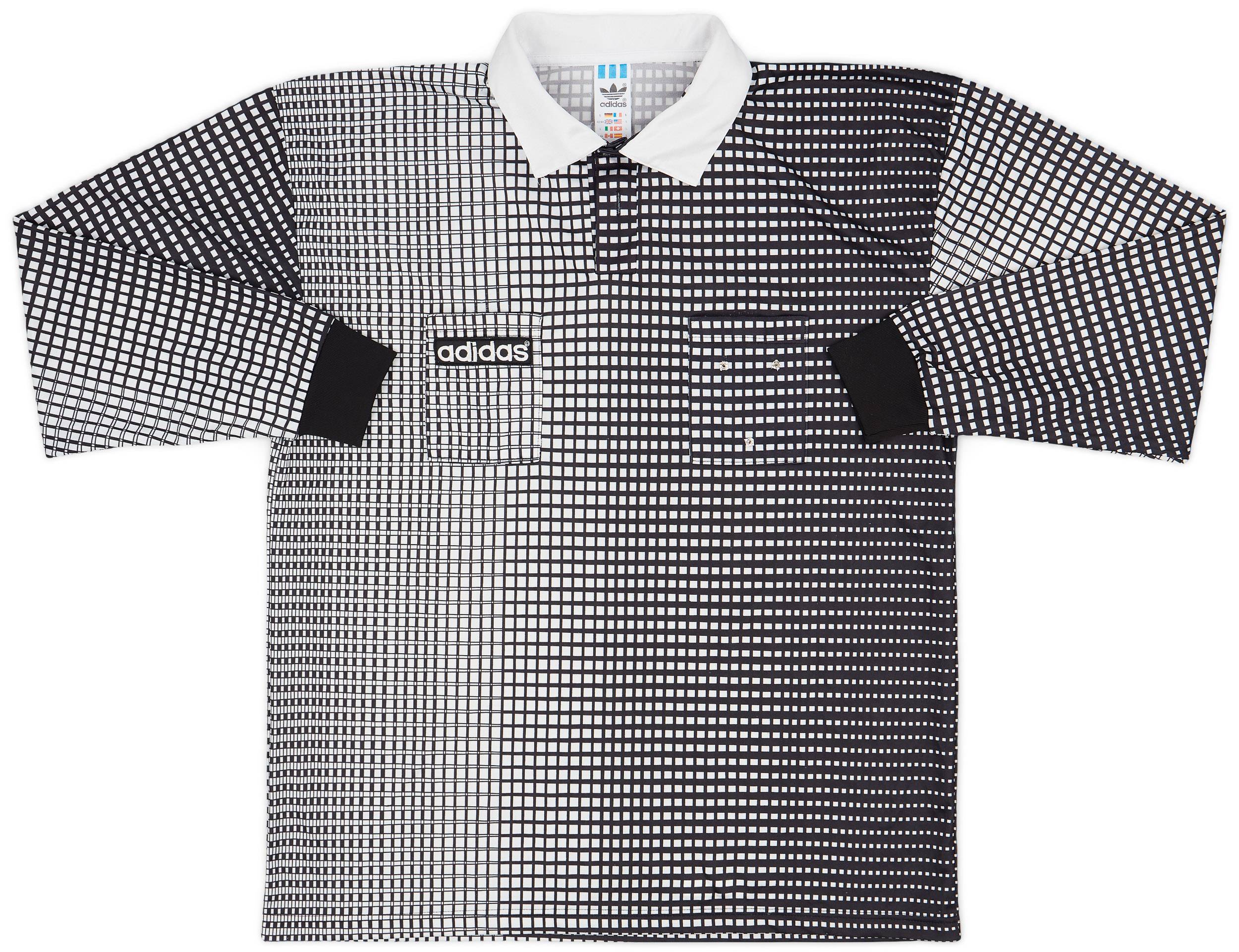 1990s adidas Referee Template L/S Shirt - 8/10 - (L)