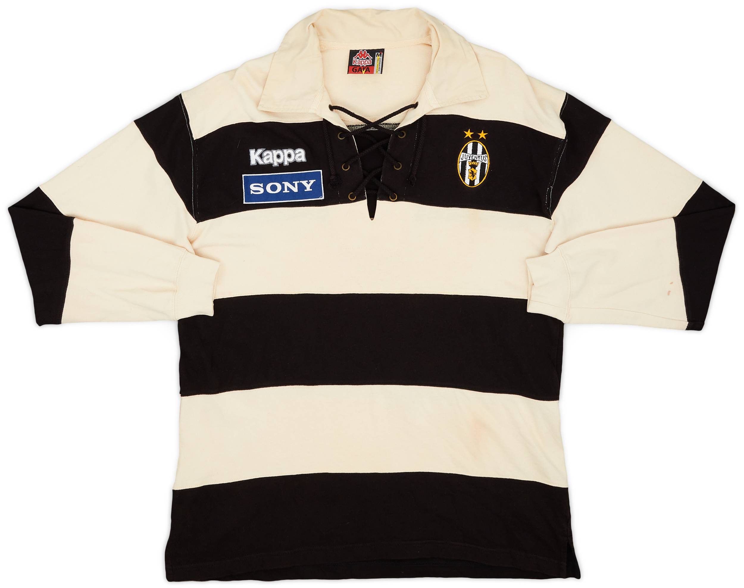 1997-98 Juventus Kappa Laced Polo L/S Shirt - 5/10 - (M)