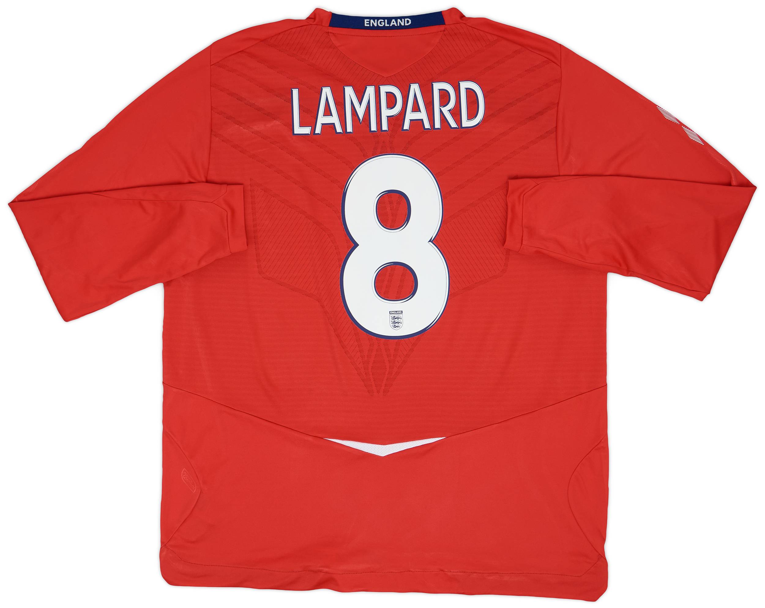 2008-10 England Away L/S Shirt Lampard #8 - 8/10 - (XXL)
