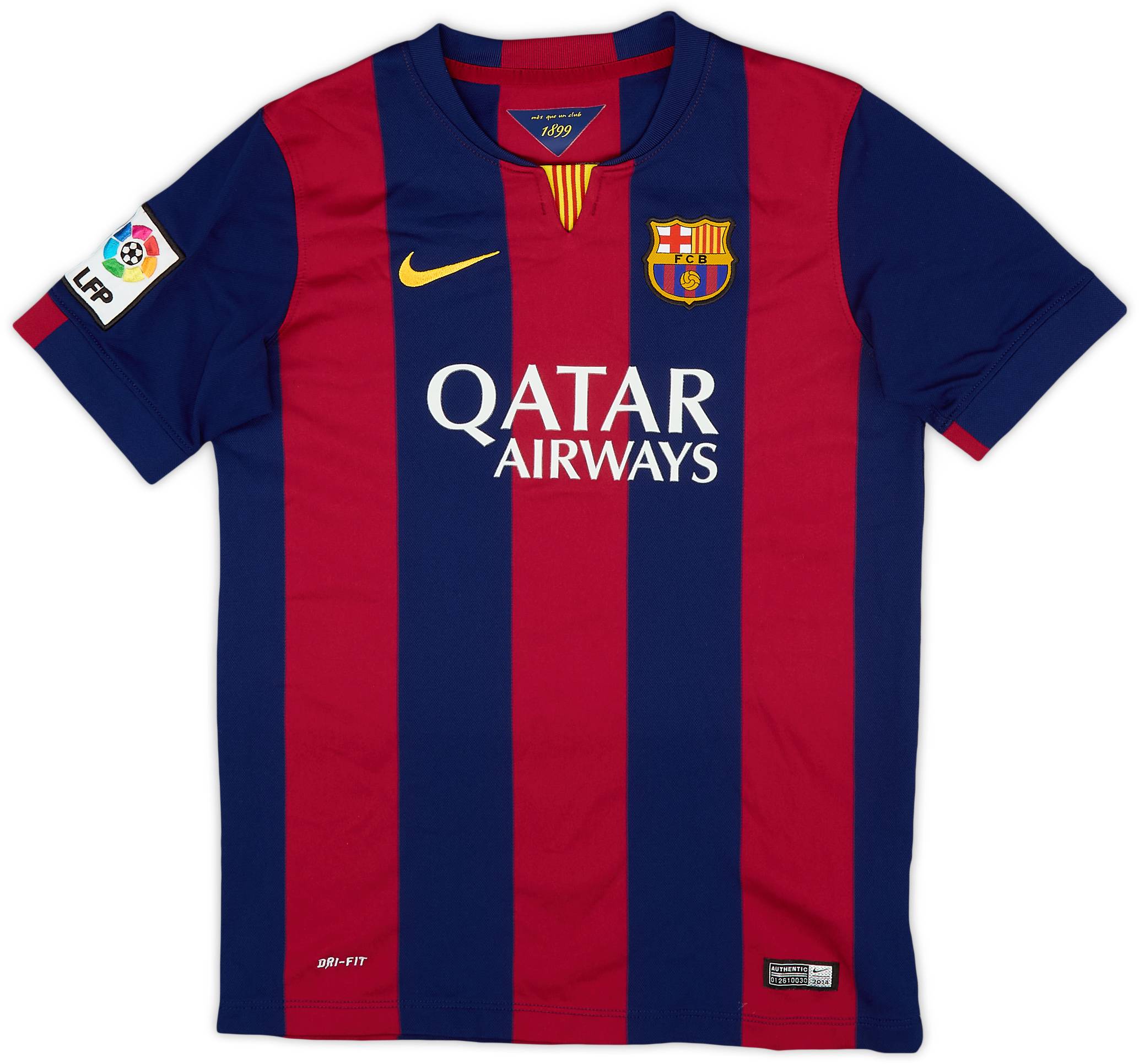 2014-15 Barcelona Home Shirt - 9/10 - (L.Boys)