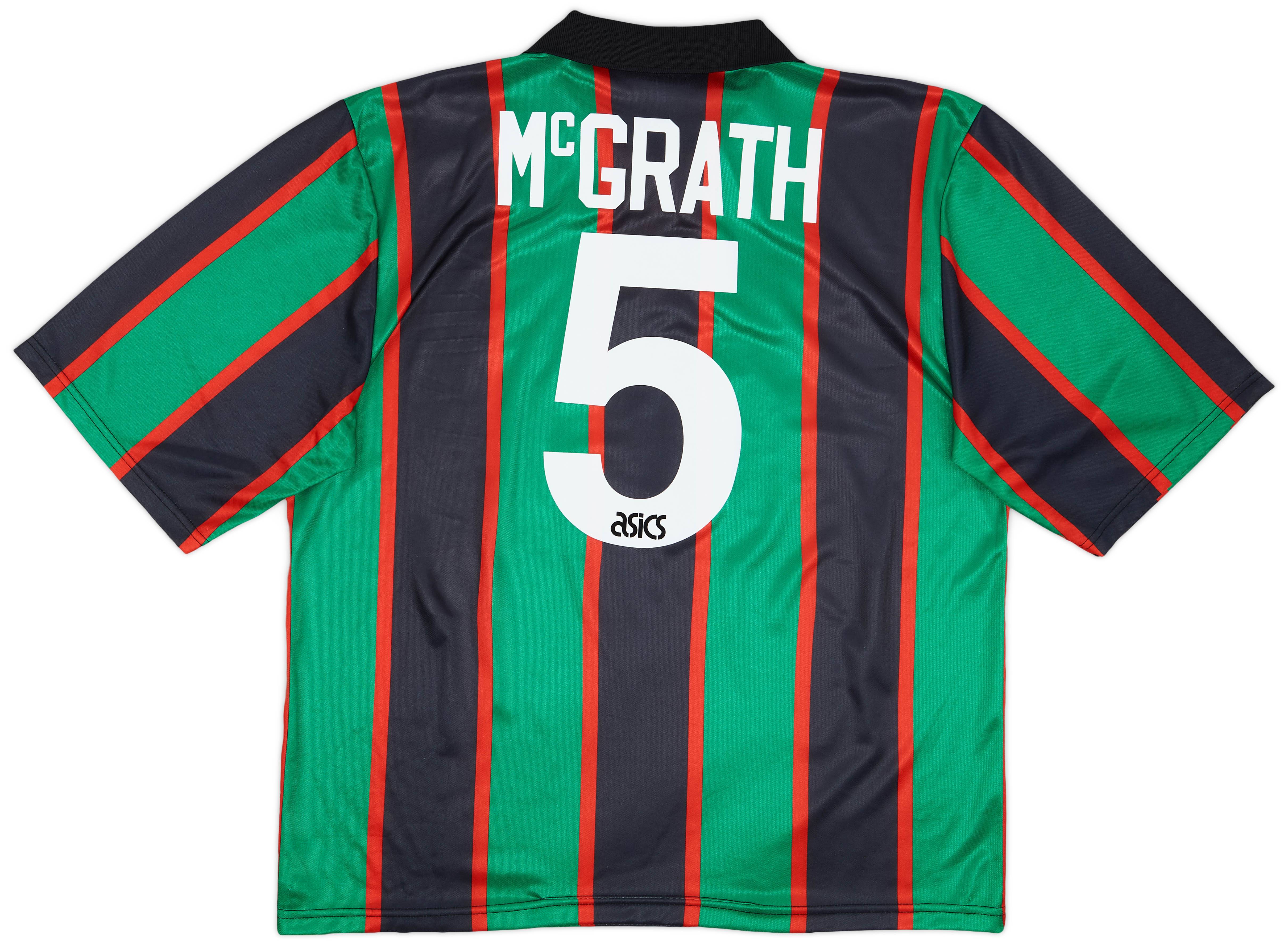 1993-95 Aston Villa Away Shirt McGrath #5 - 8/10 - (XL)