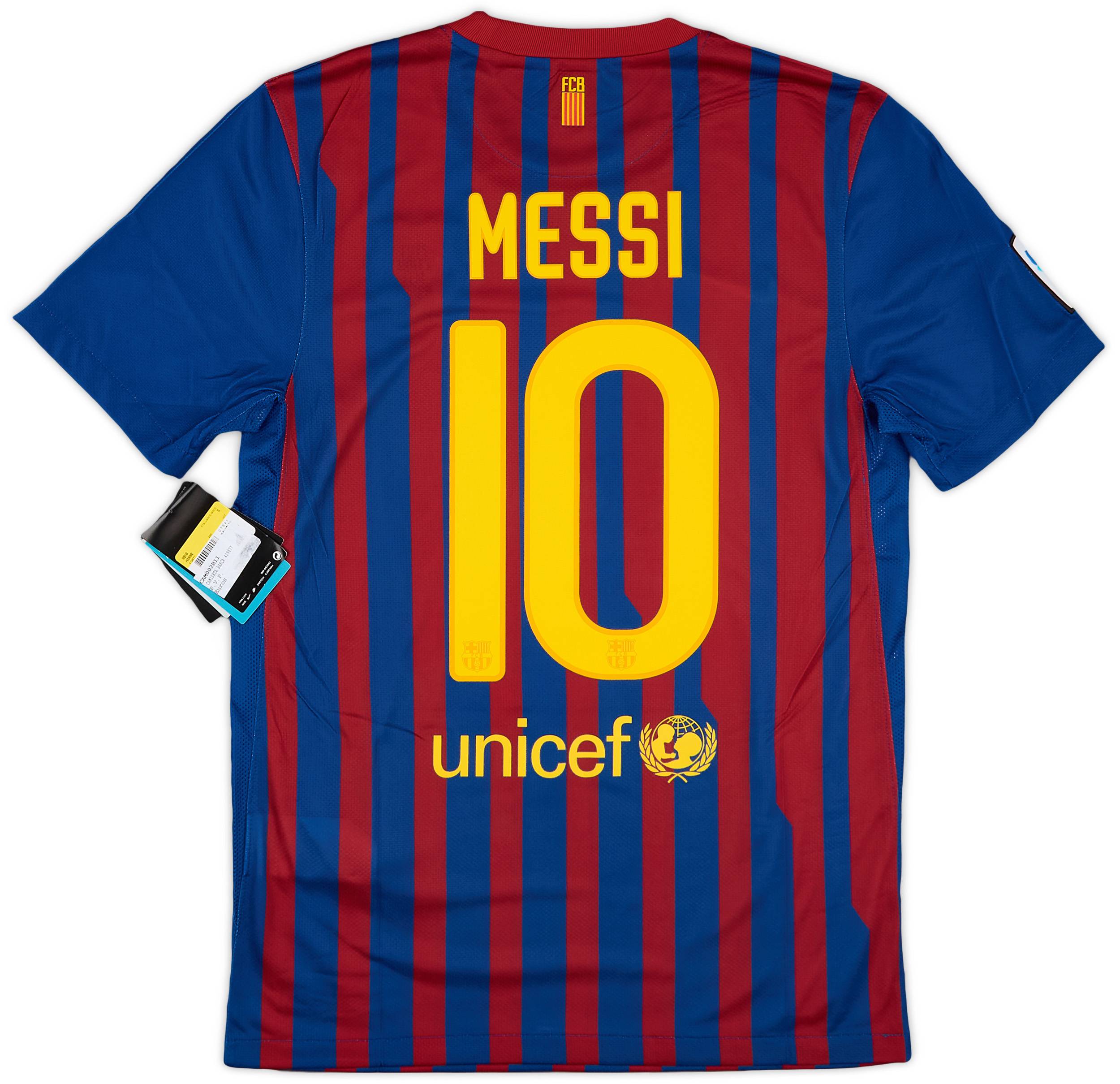 2011-12 Barcelona Home Shirt Messi #10 (S)