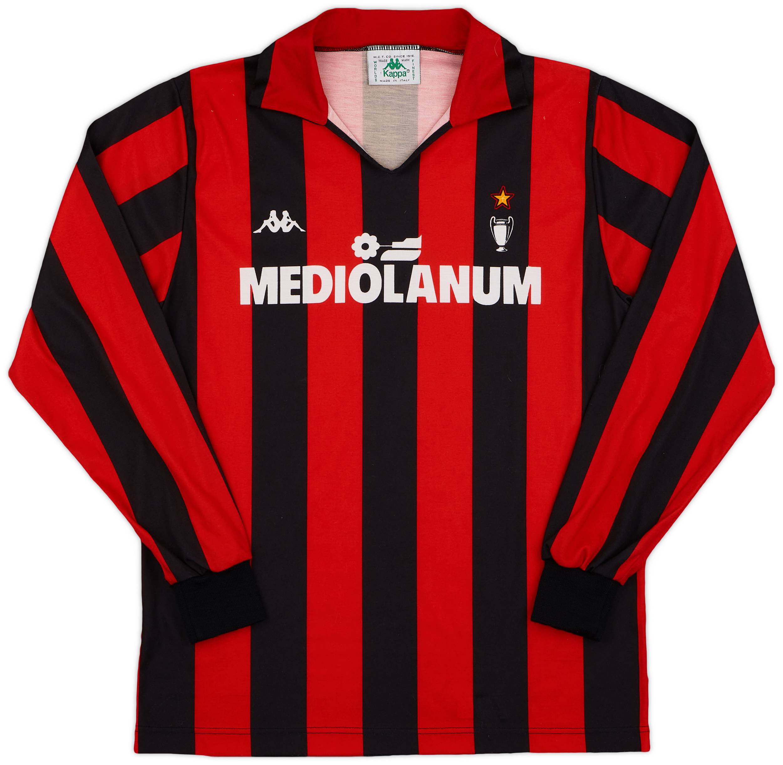 1989-90 AC Milan Home Shirt - 9/10 - (S)