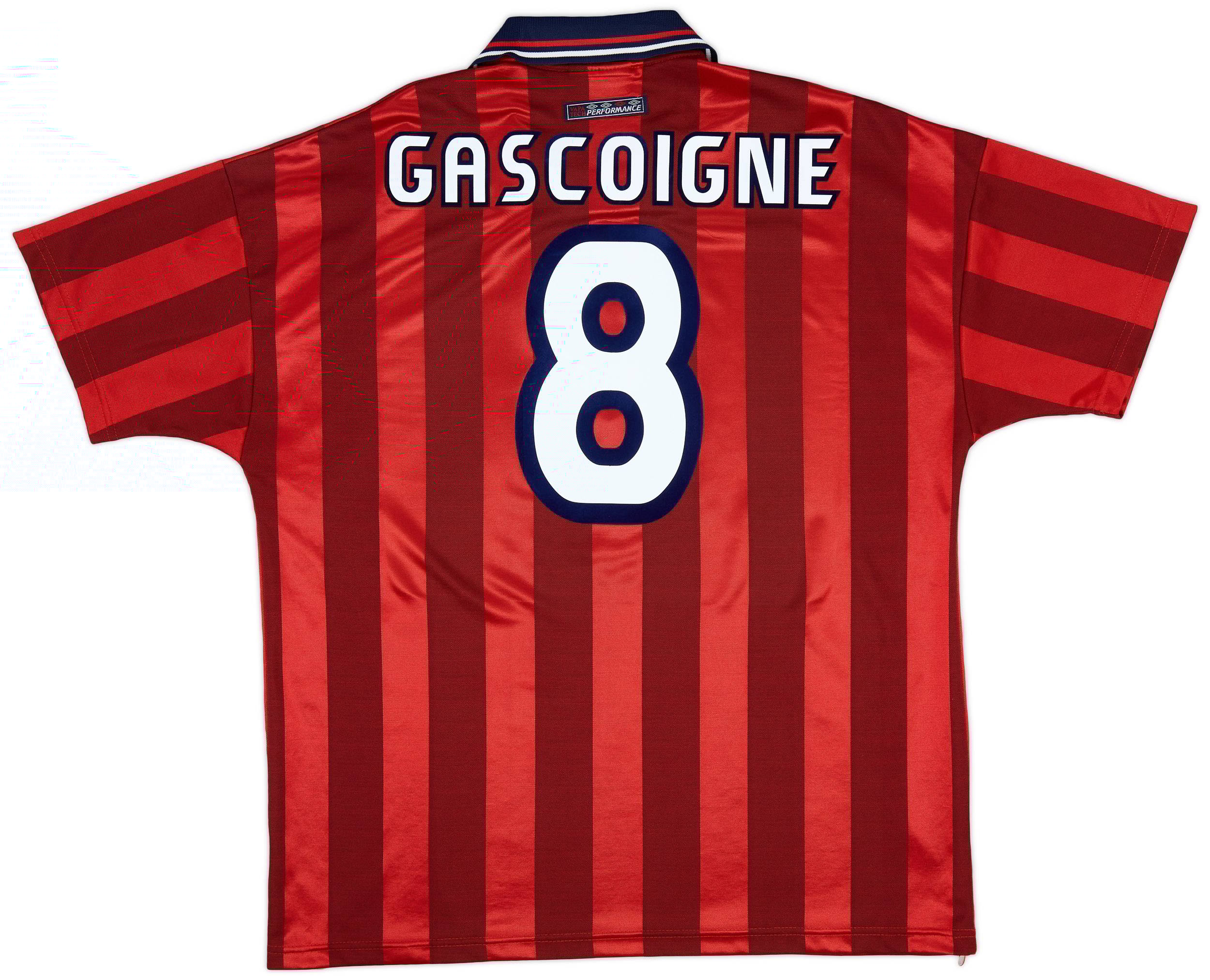 1997-99 England Away Shirt Gascoigne #8 - 9/10 - (XL)