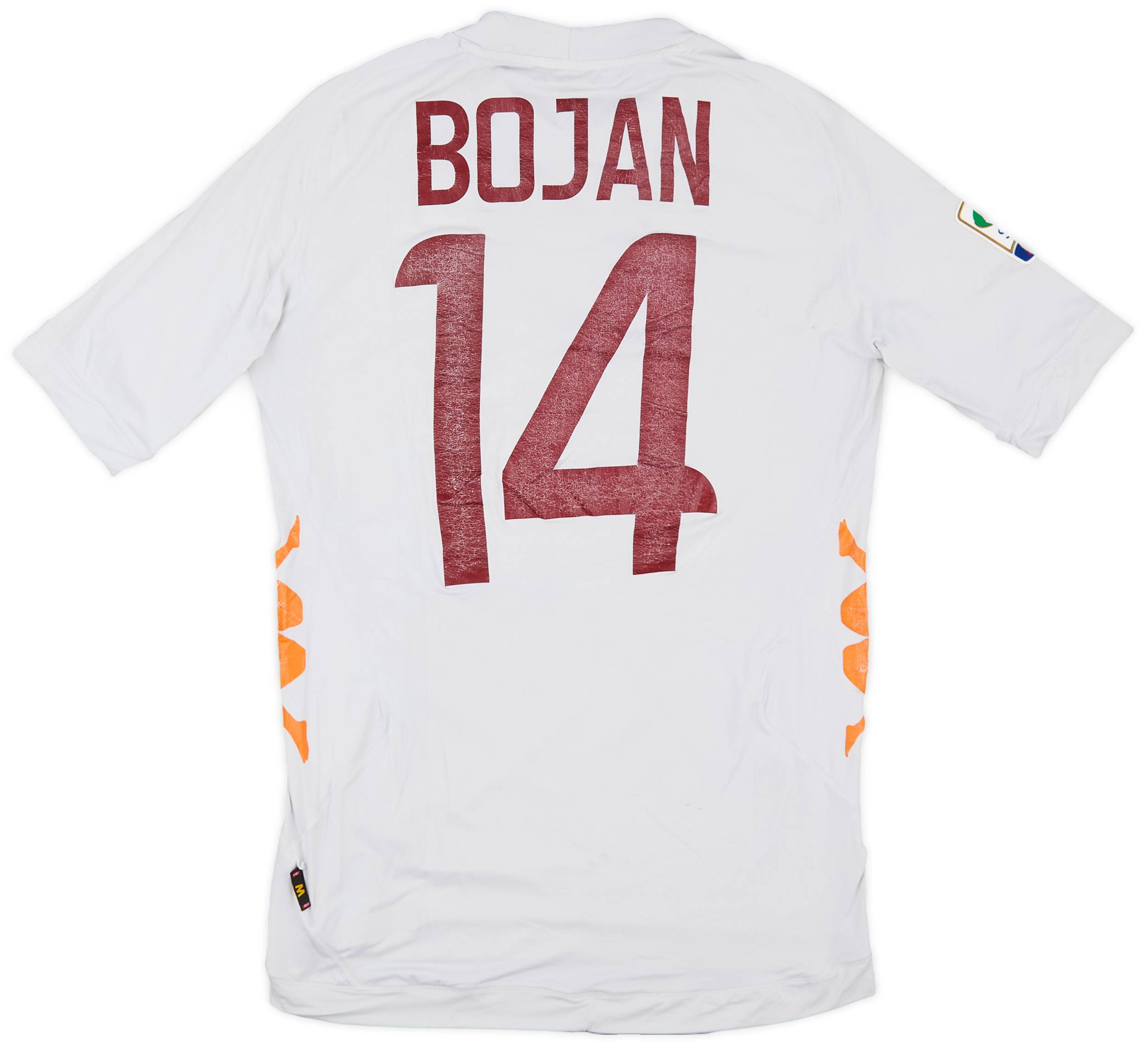 2011-12 Roma Match Issue Away Shirt Bojan #14