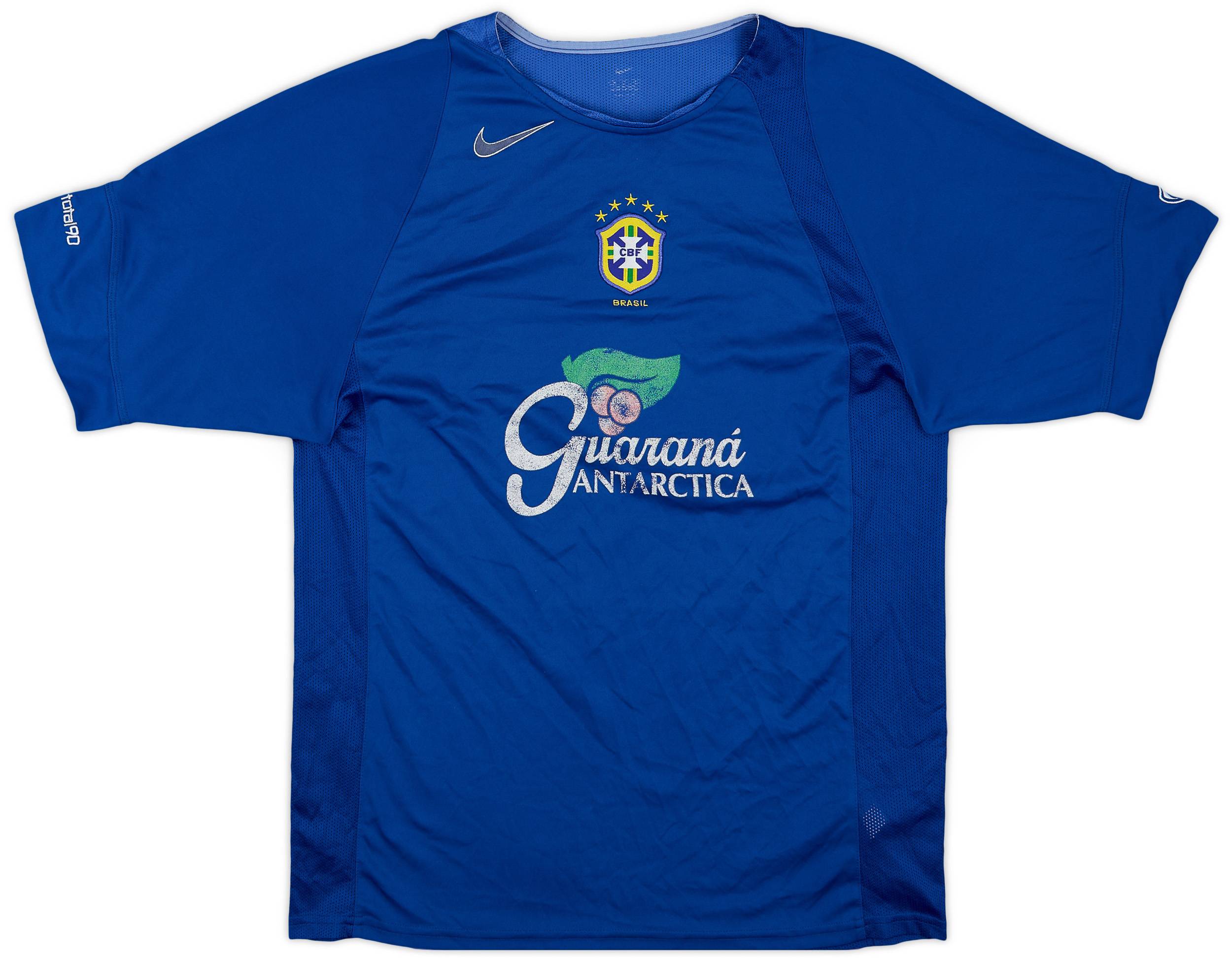 Nike Brazil ブラジル代表 トレーニングシャツ 青 2004-06 Brazil Nike Training Shirt - 6/10 - (M)