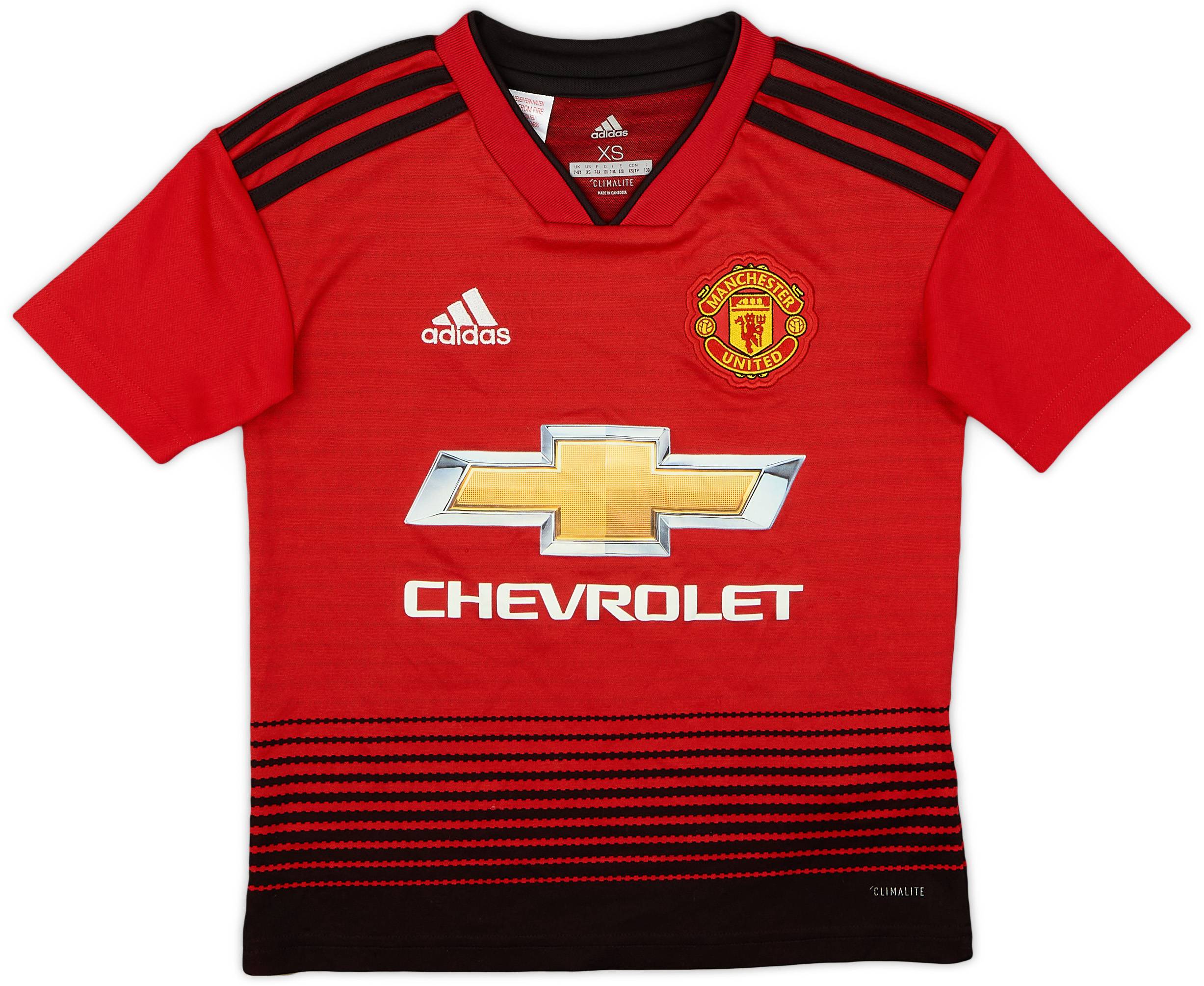2018 19 Manchester United Home Shirt 8 10 7 8 Years