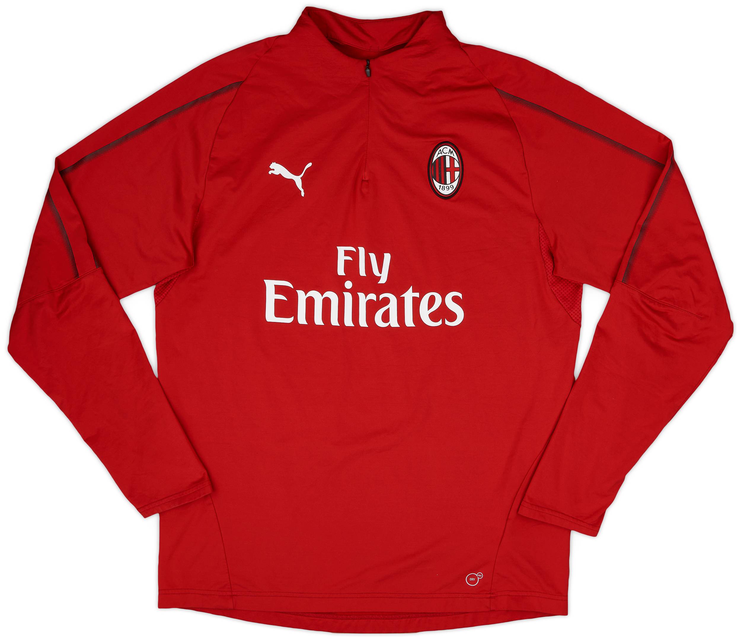 2018-19 AC Milan Puma 1/4 Zip Drill Top - 9/10 - (L)