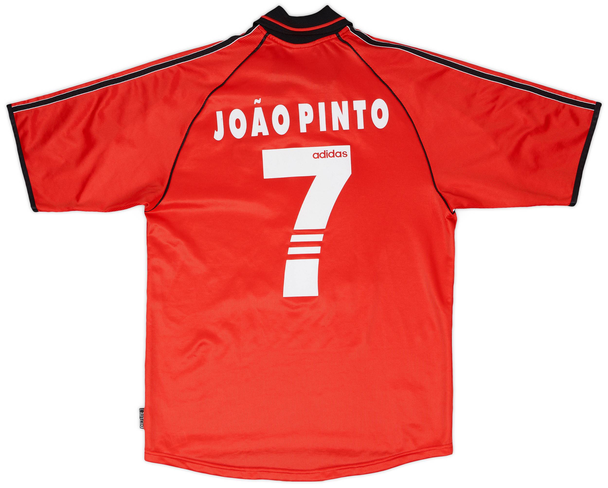 1999-00 Benfica European Home Shirt Joao Pinto #7 - 7/10 - (S)