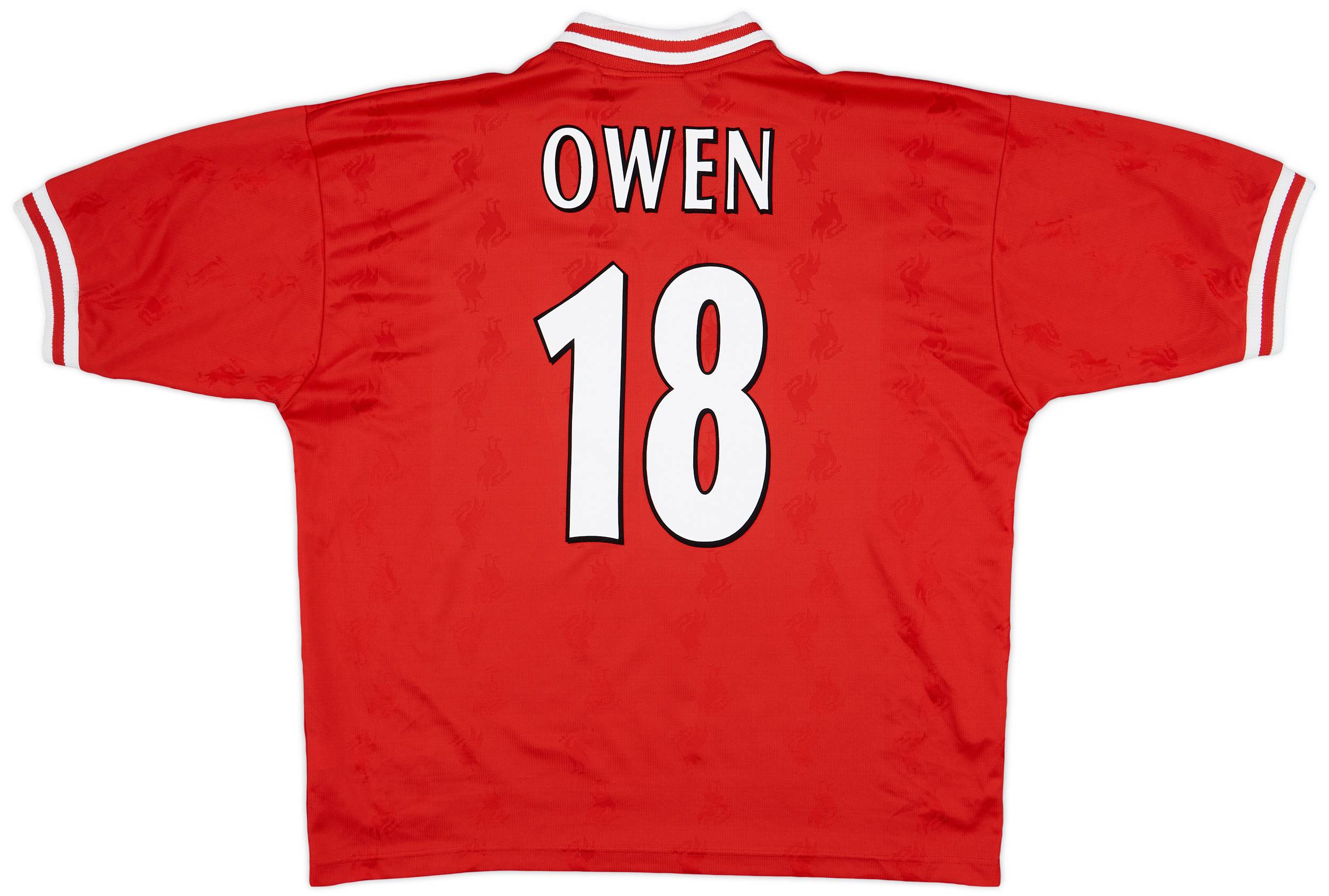 1996-98 Liverpool Home Shirt Owen #18 - 5/10 - (XL)