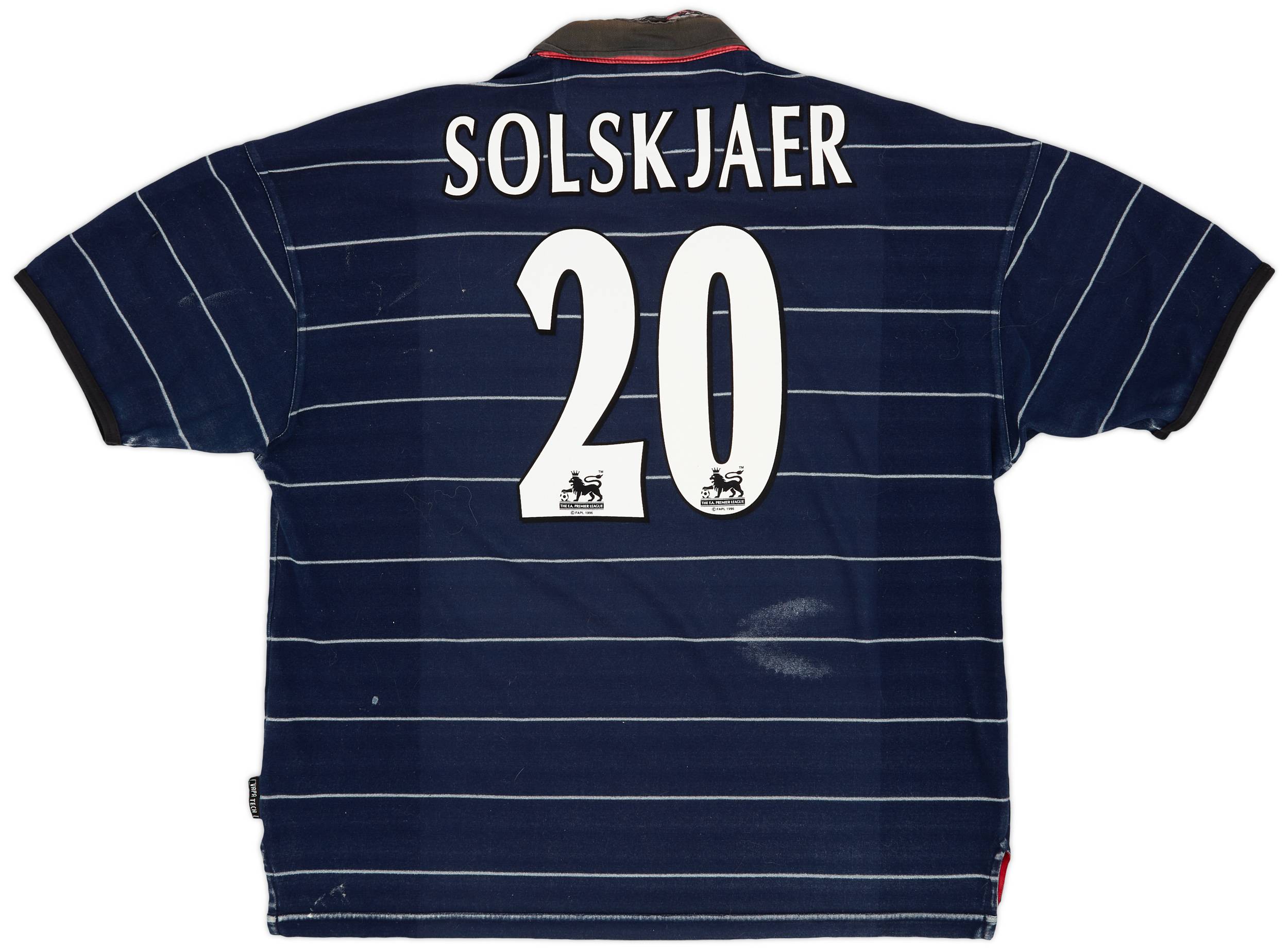 1999-00 Manchester United Away Shirt Solskjaer #20 - 7/10 - (XL)