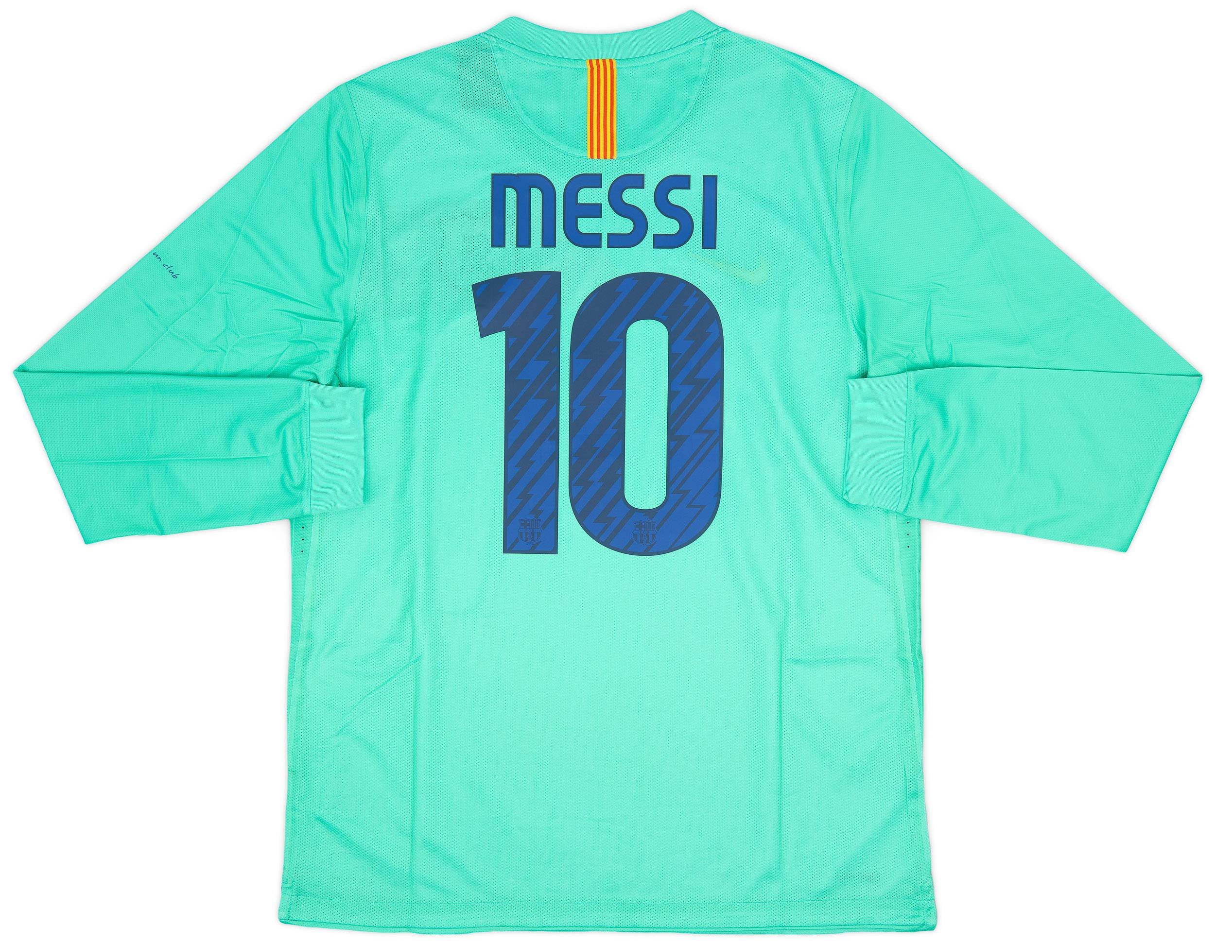 2010 11 Barcelona Player Issue Away L S Shirt Messi 10 XL