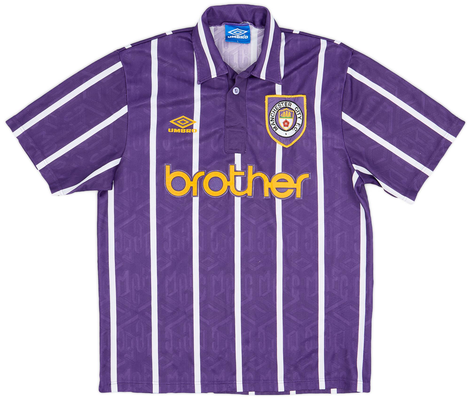 1992-94 Manchester City Away Shirt - 8/10 - (L)
