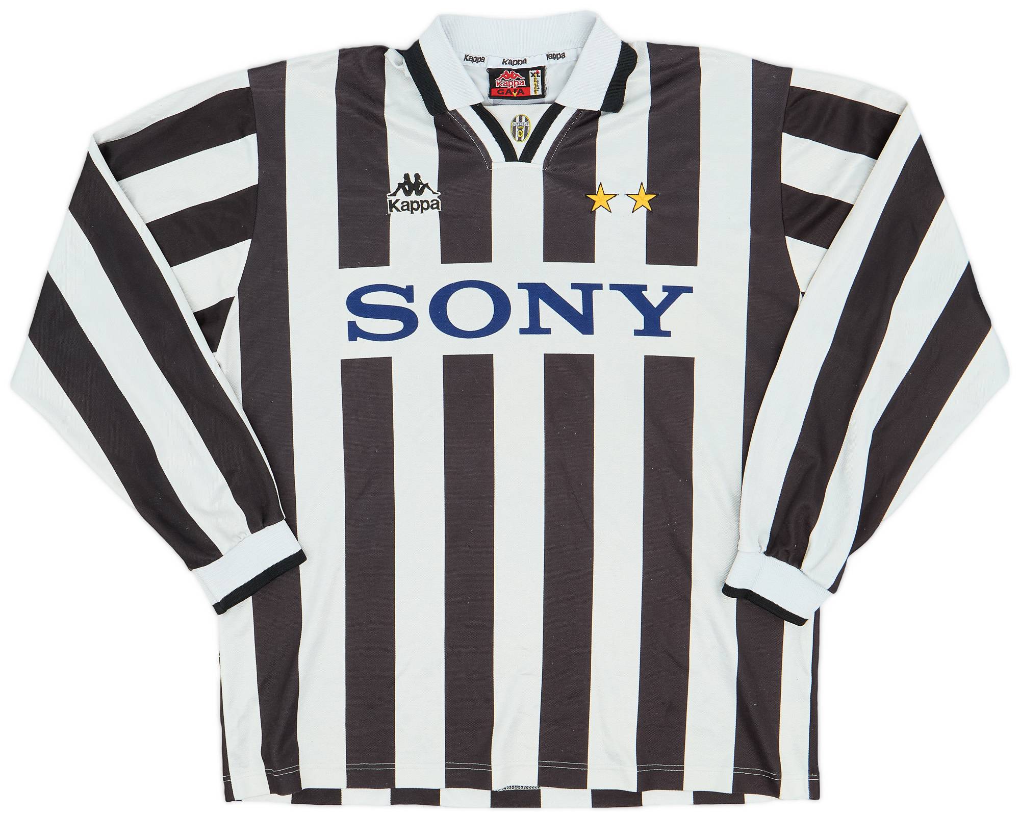 1995-97 Juventus Home L/S Shirt - 8/10 - (XL)
